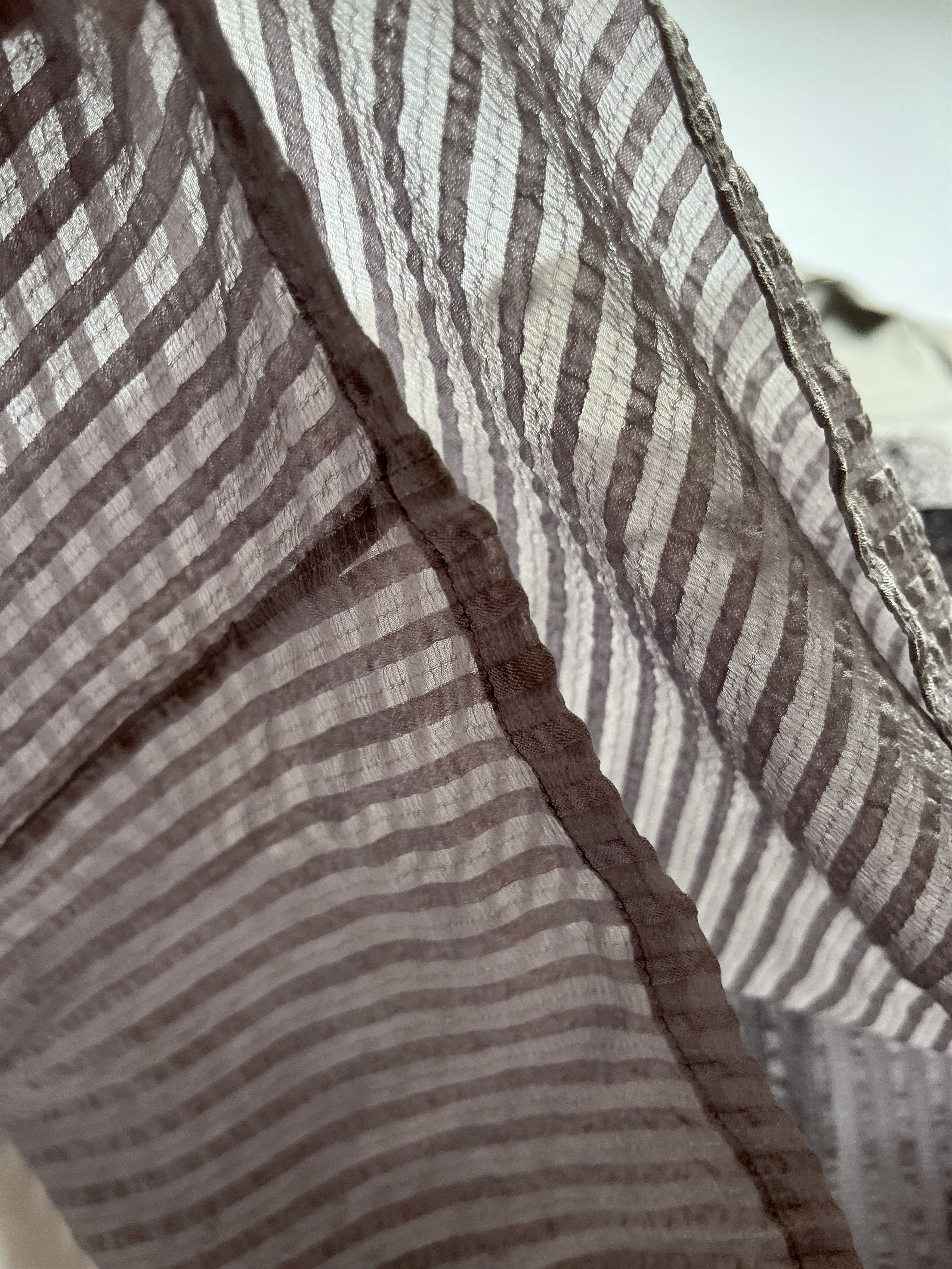 Dior ⚡️QUICK SALE⚡️ 1980s' Christian Dior Silver Sheer Blouse Size M / US 6-8 / IT 42-44 - 5 Thumbnail