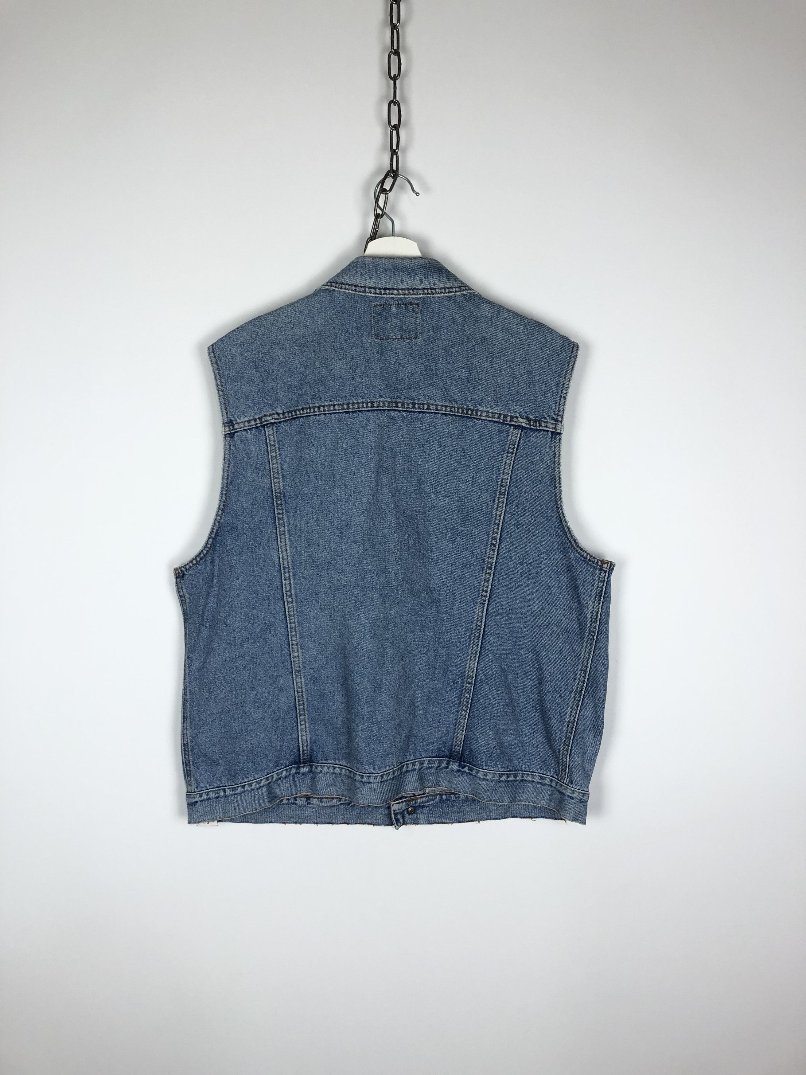 Benetton United Colors of Benetton Denim Jeans Vest VTGPerfect Size US L / EU 52-54 / 3 - 7 Thumbnail