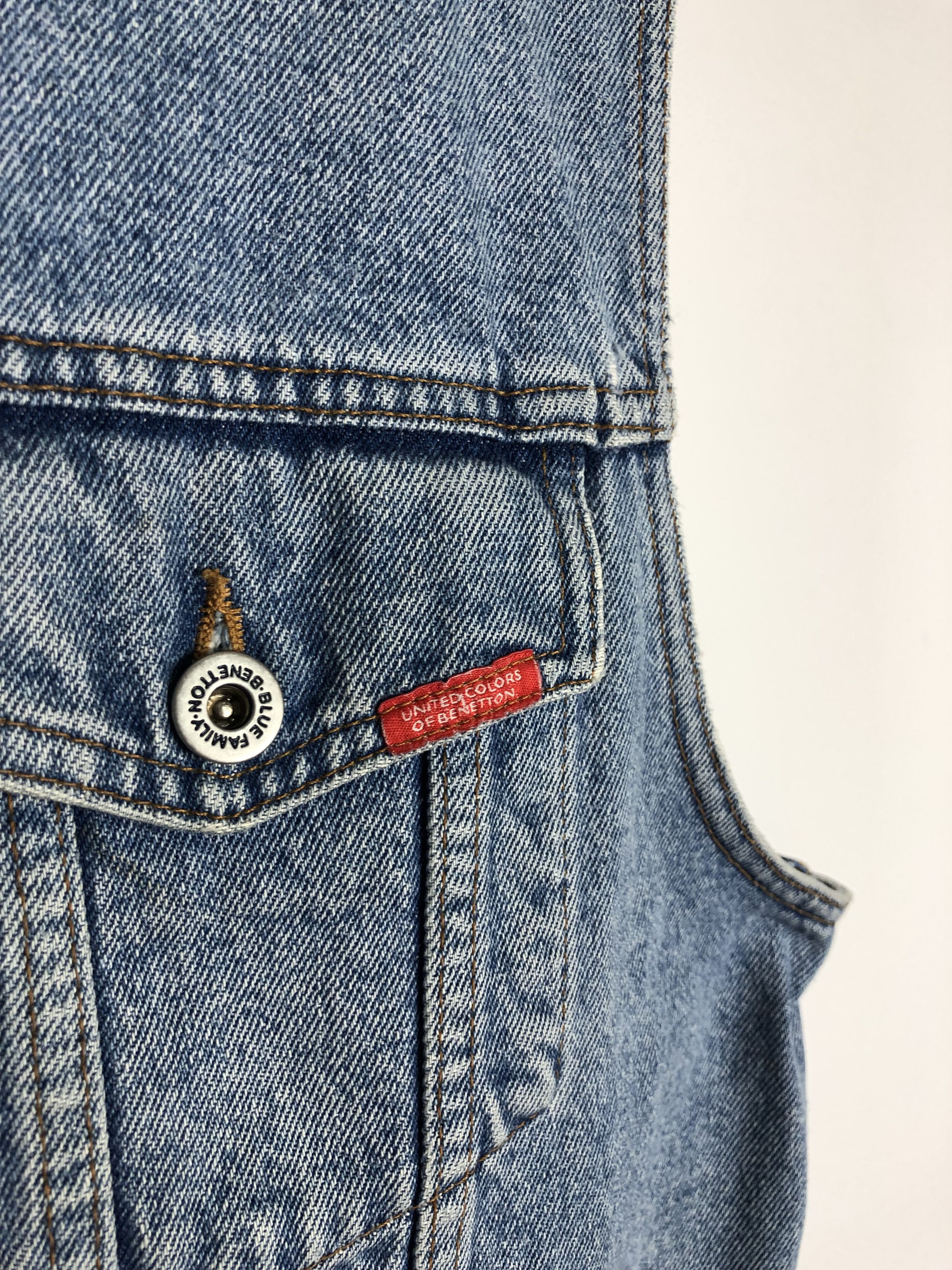Benetton United Colors of Benetton Denim Jeans Vest VTGPerfect Size US L / EU 52-54 / 3 - 6 Thumbnail