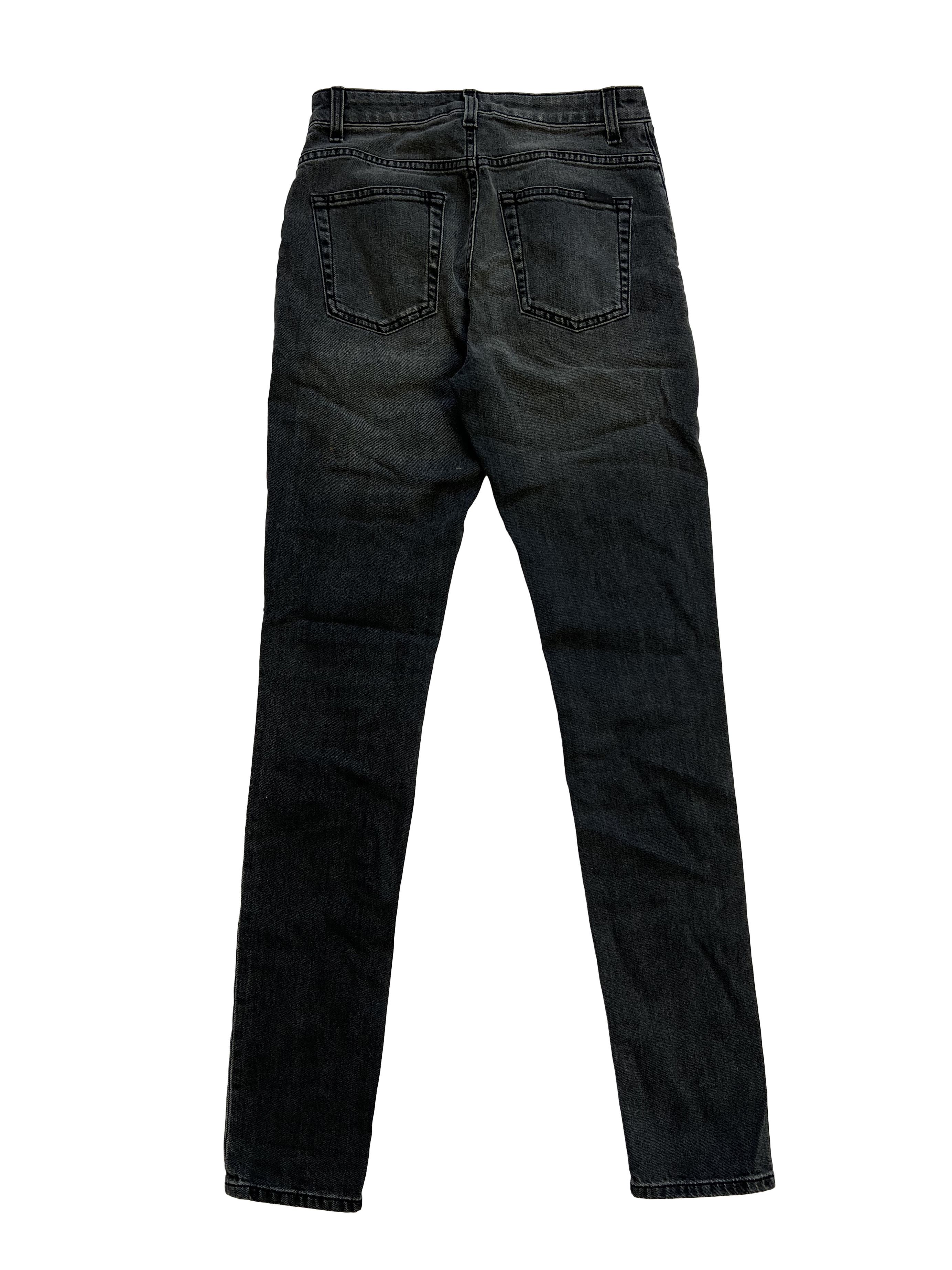 Saint Laurent Paris ⚡️QUICK SALE⚡️2020 Saint Laurent D04 Black Washed Jeans Size 25" / US 0 / IT 36 - 2 Thumbnail