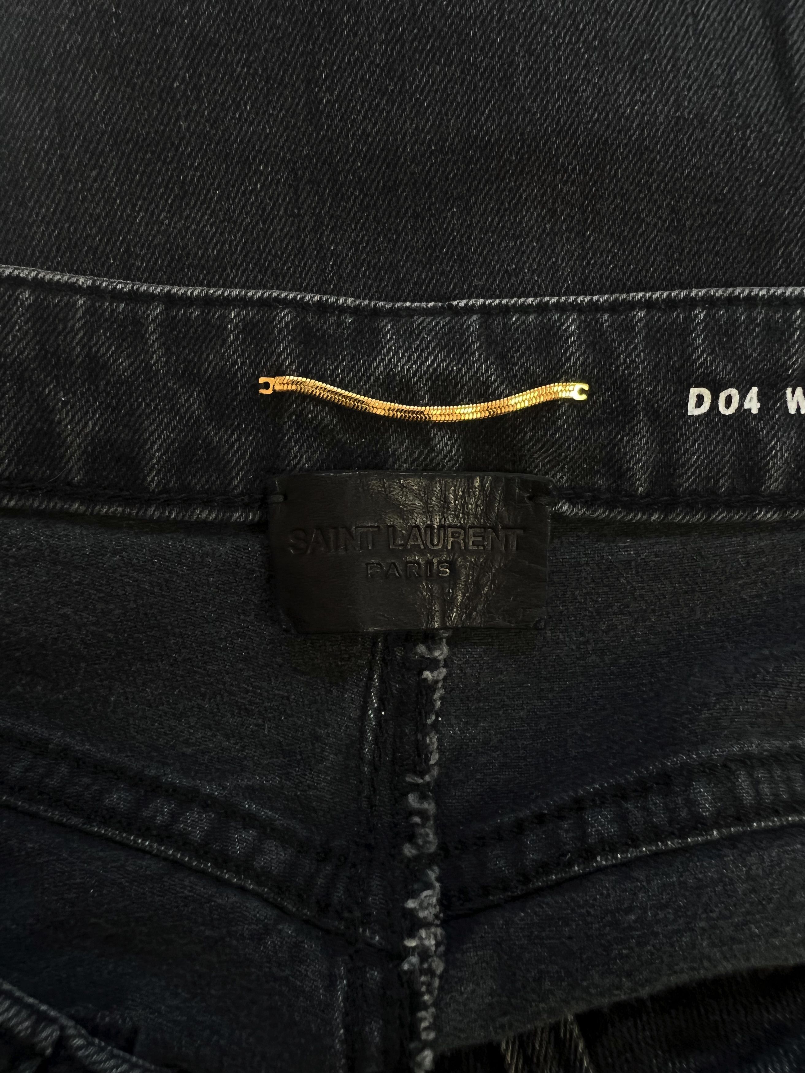 Saint Laurent Paris ⚡️QUICK SALE⚡️2020 Saint Laurent D04 Black Washed Jeans Size 25" / US 0 / IT 36 - 3 Thumbnail