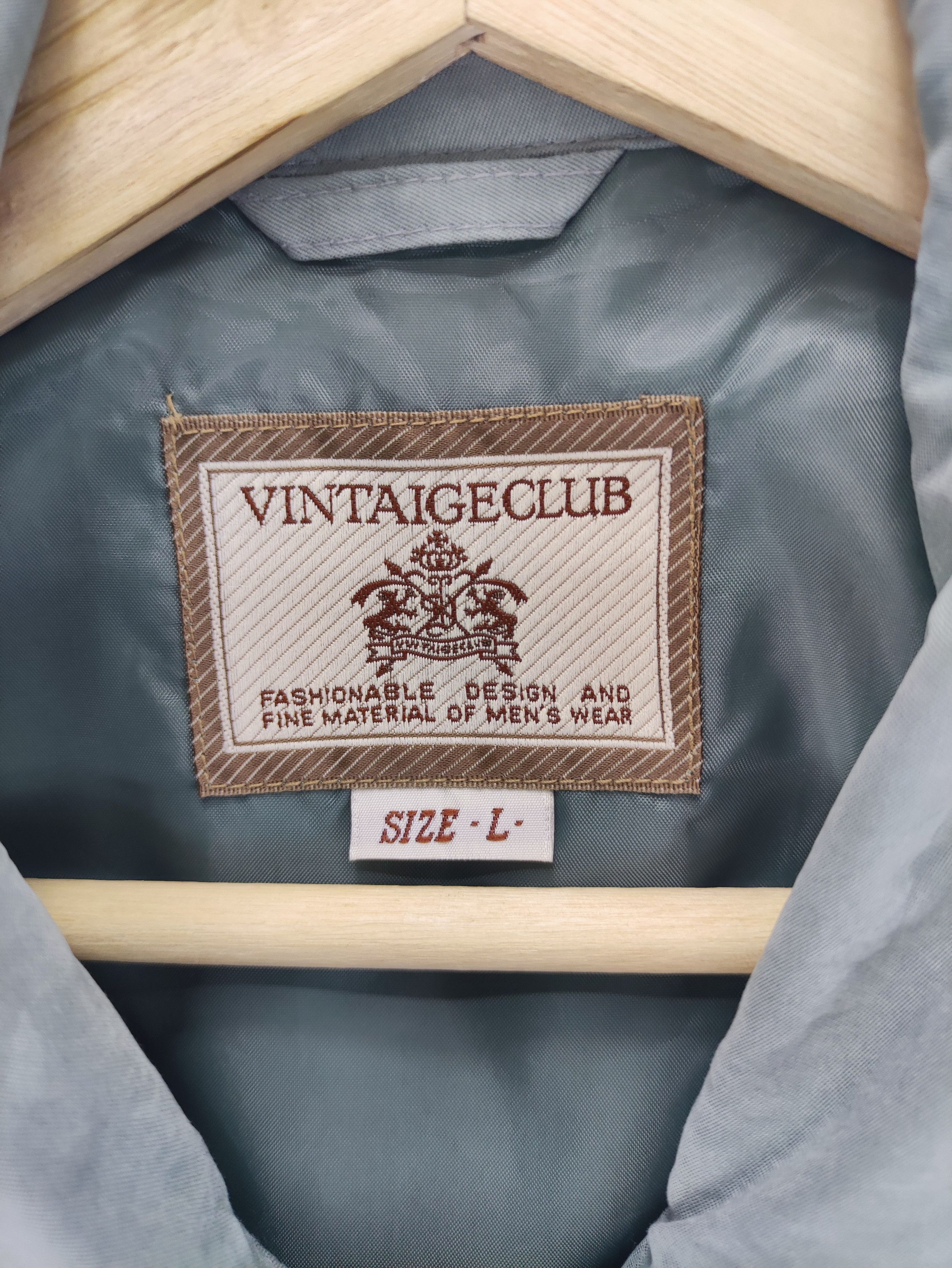 Japanese Brand Vintage Vintaige Club Jacket Zipper Size US L / EU 52-54 / 3 - 2 Thumbnail