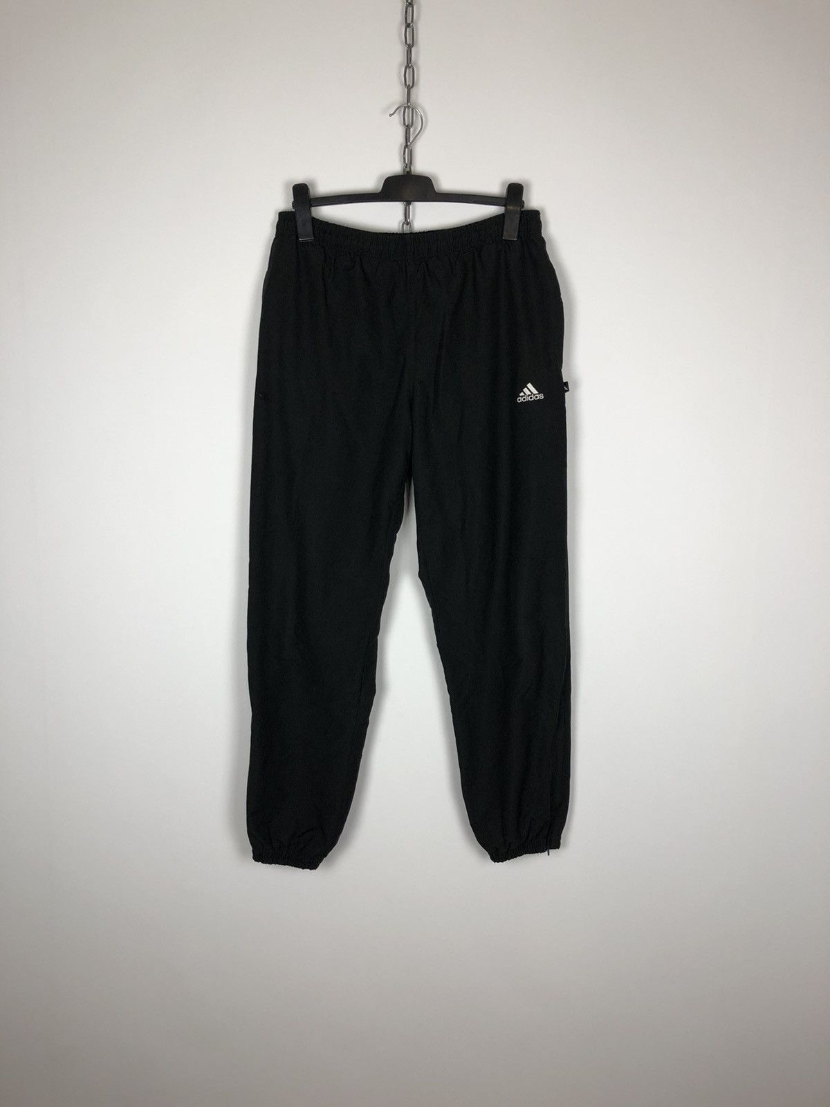 Adidas Vintage 90s Adidas Perfomance Black Track Pants size M Size US 33 - 1 Thumbnail