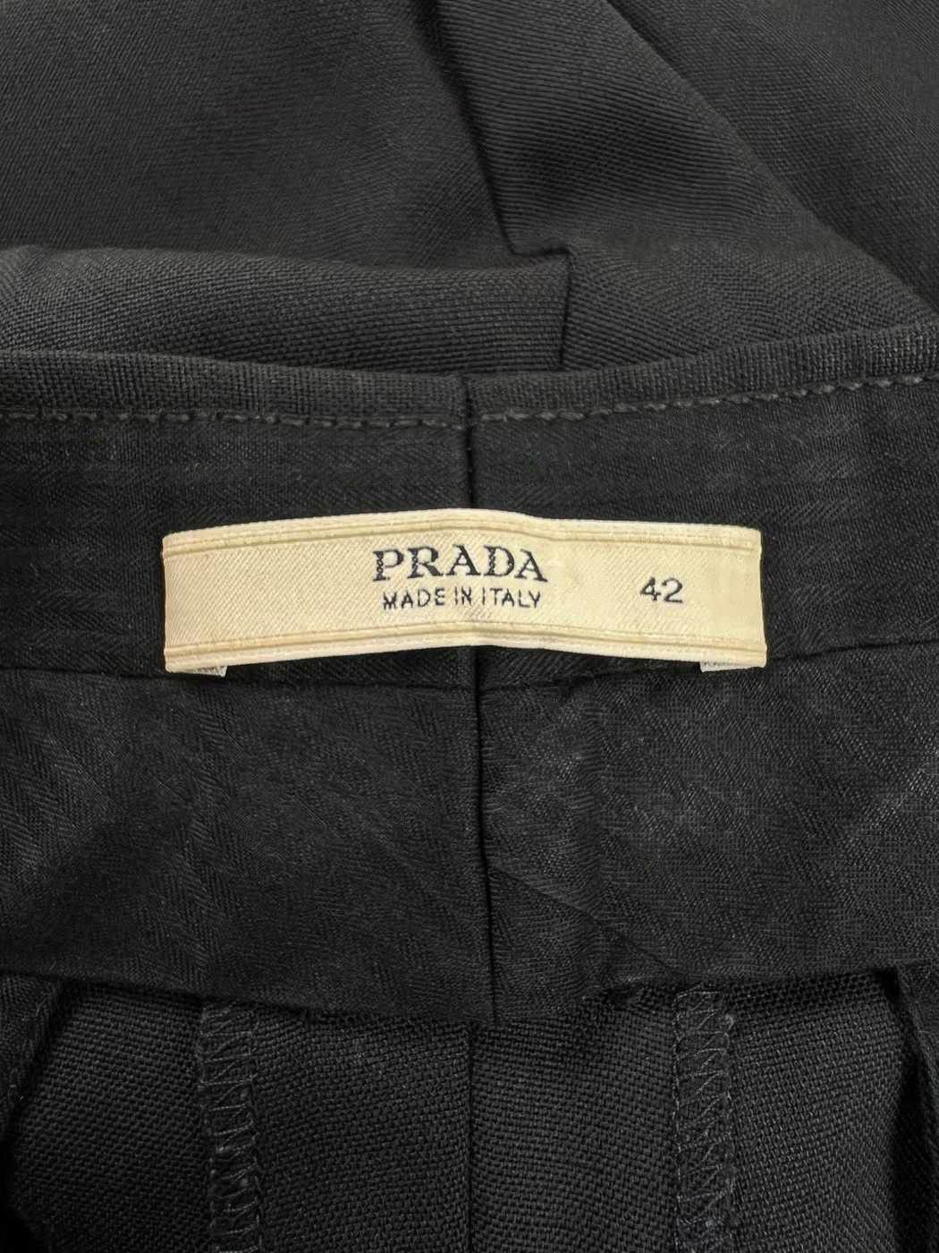 Prada ⚡️QUICK SALE⚡️2000's Prada Pants Trousers Crochet Belt Size 28" / US 6 / IT 42 - 4 Thumbnail