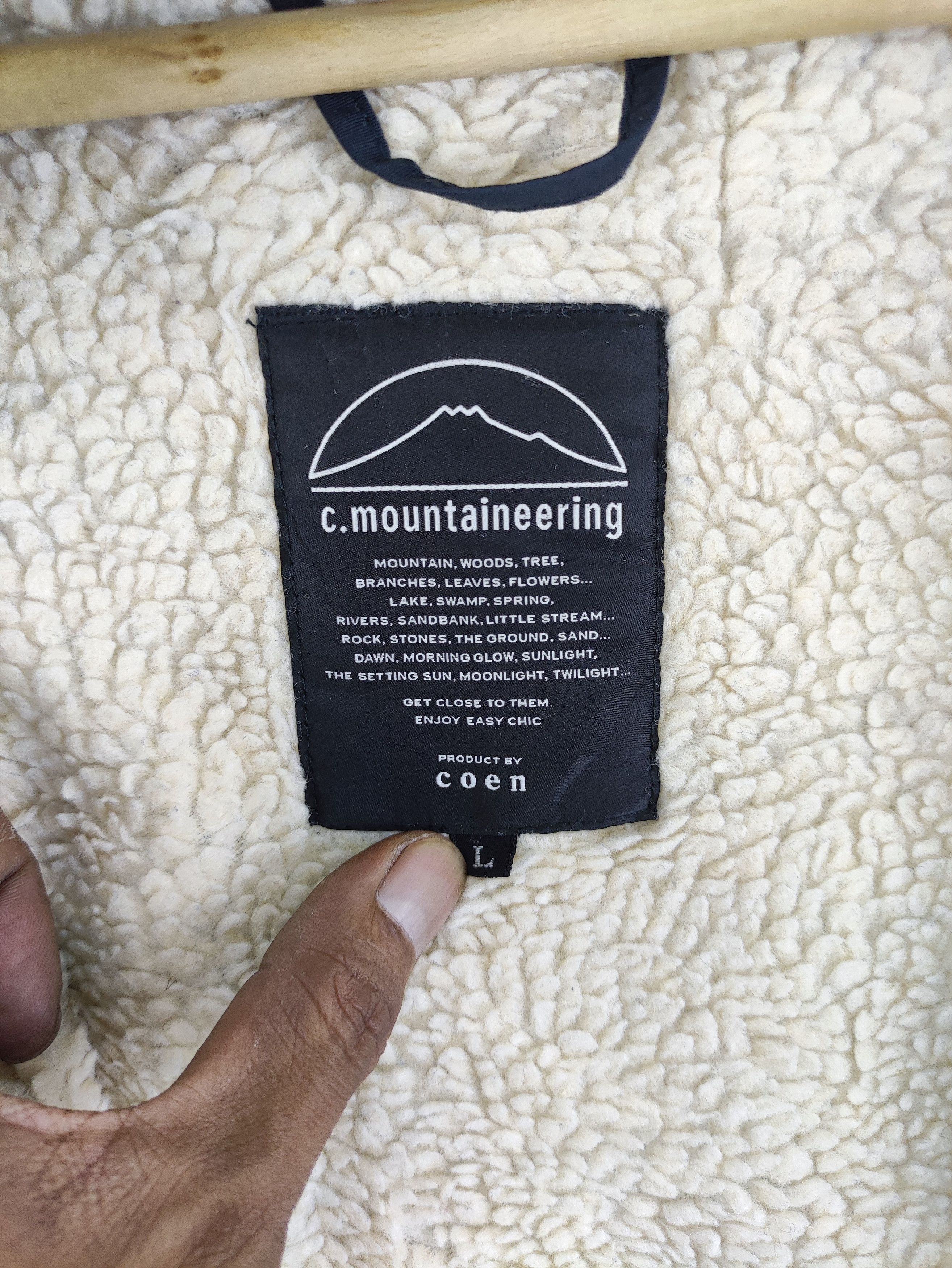 Japanese Brand Vintage C.Mountaineering Jacket Lining Sherpa Hoodie Size US M / EU 48-50 / 2 - 2 Thumbnail