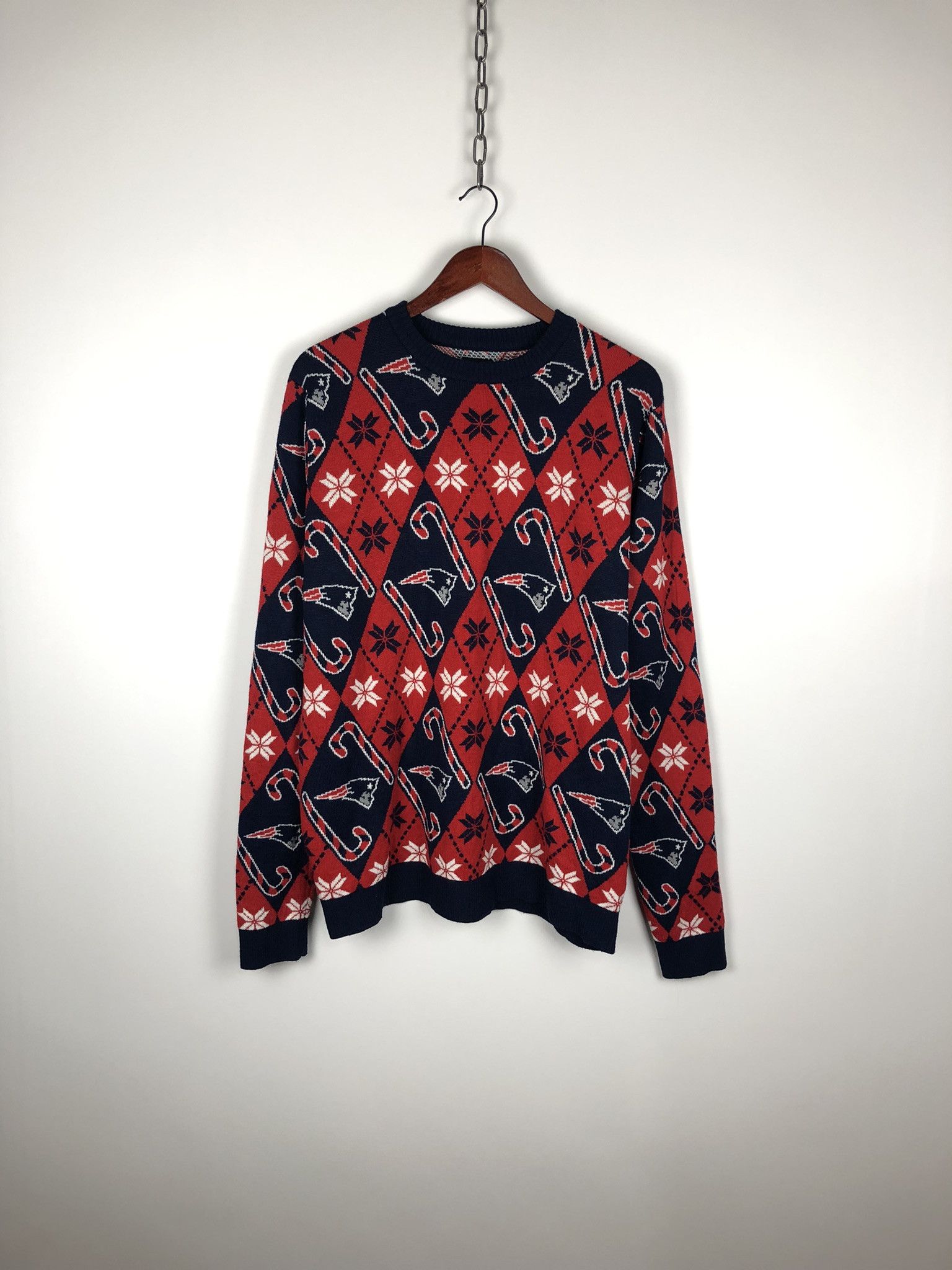 New England Outerwear NFL New England Patriots Monogram Sweater Jumper XL Size US XL / EU 56 / 4 - 1 Thumbnail