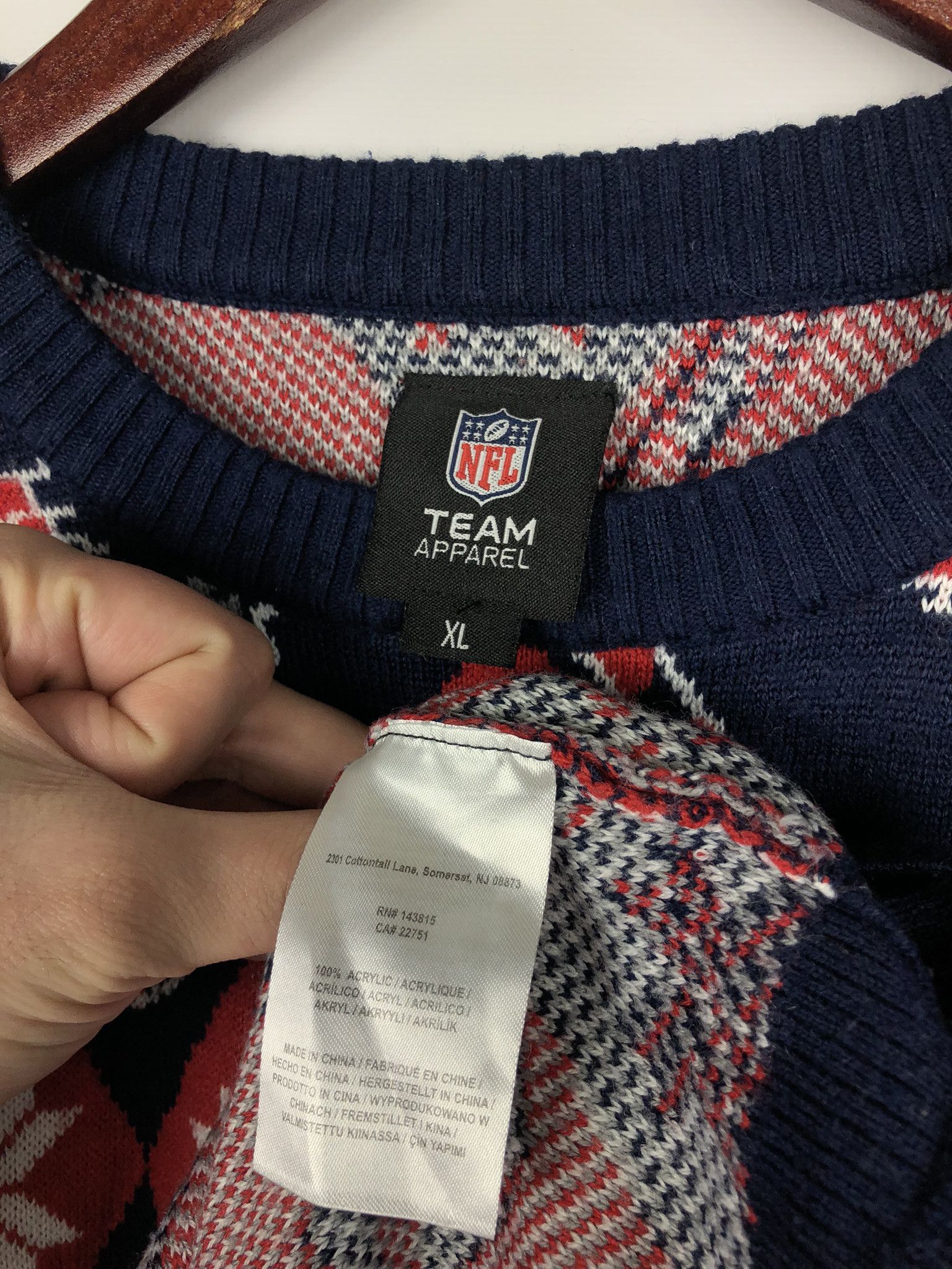 New England Outerwear NFL New England Patriots Monogram Sweater Jumper XL Size US XL / EU 56 / 4 - 7 Thumbnail