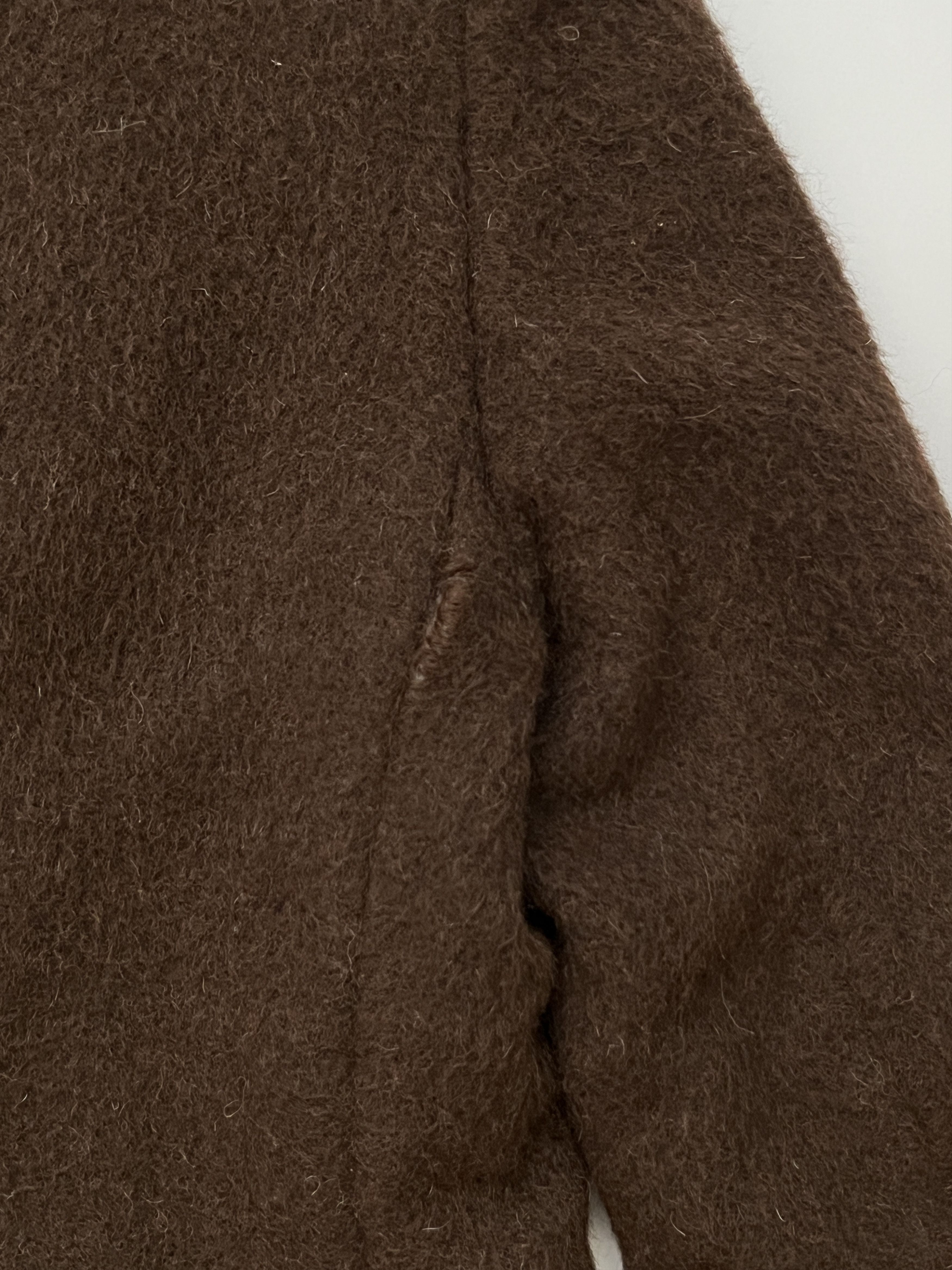 Dirk Van Saene ⚡️QUICK SALE⚡️1990's Dirk Van Saene Brown Alpaca Jacket Coat Size M / US 6-8 / IT 42-44 - 5 Thumbnail