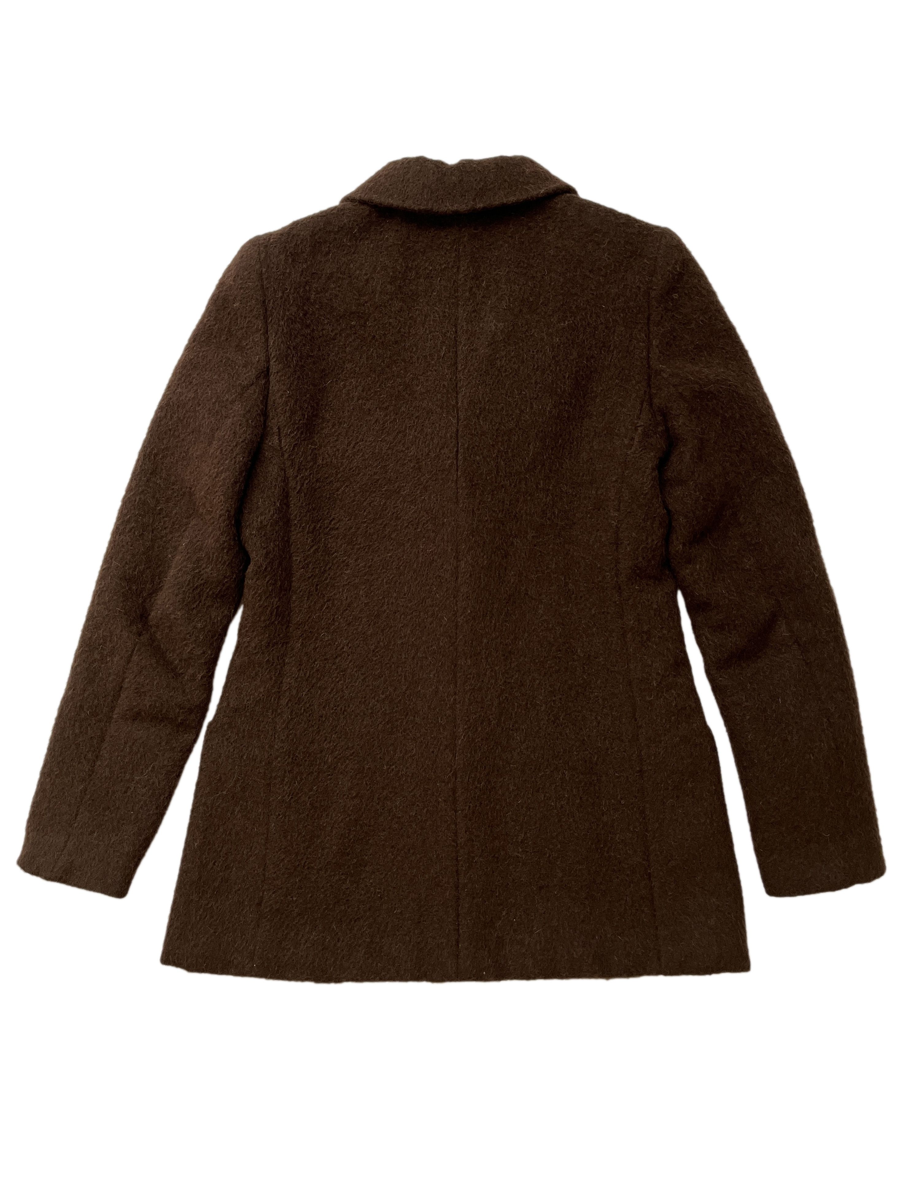Dirk Van Saene ⚡️QUICK SALE⚡️1990's Dirk Van Saene Brown Alpaca Jacket Coat Size M / US 6-8 / IT 42-44 - 2 Thumbnail