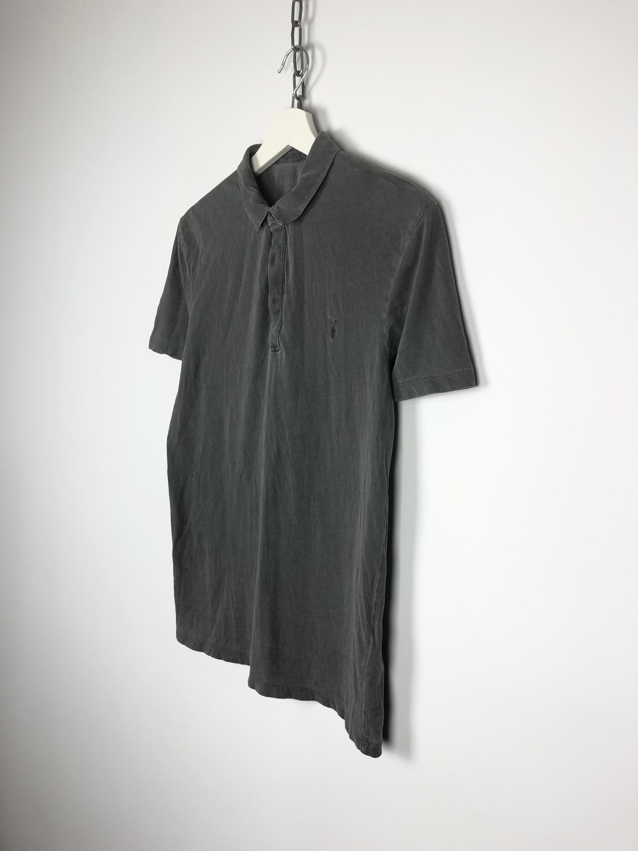 Allsaints All Saints Basic T-Shirt Polo Gray Size XS Size US XS / EU 42 / 0 - 5 Thumbnail