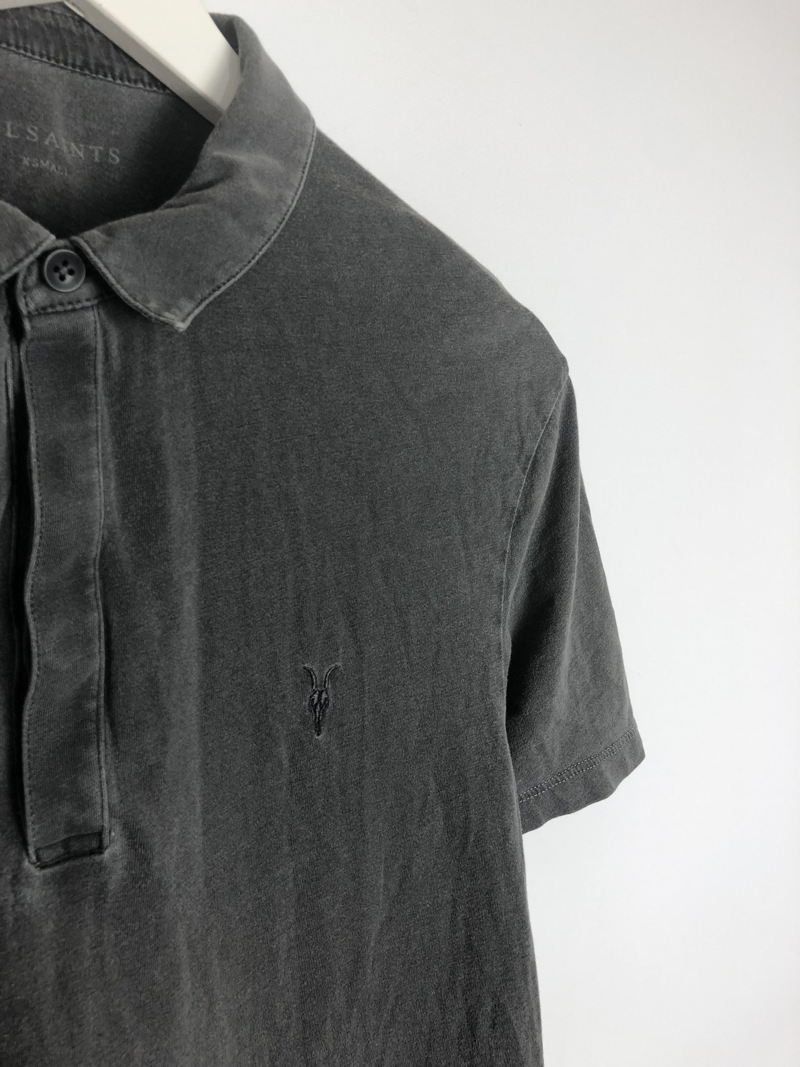 Allsaints All Saints Basic T-Shirt Polo Gray Size XS Size US XS / EU 42 / 0 - 6 Thumbnail