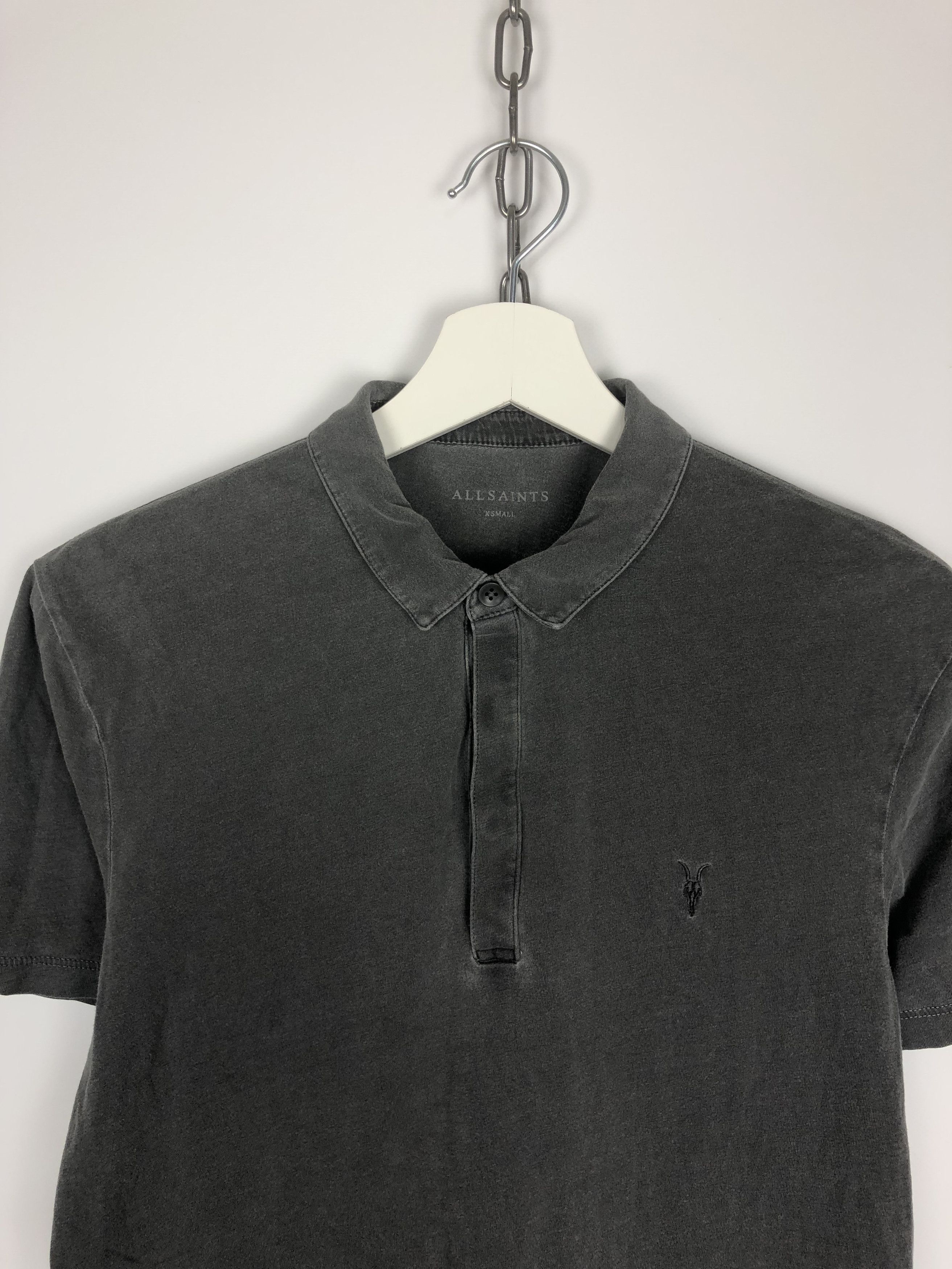 Allsaints All Saints Basic T-Shirt Polo Gray Size XS Size US XS / EU 42 / 0 - 2 Thumbnail