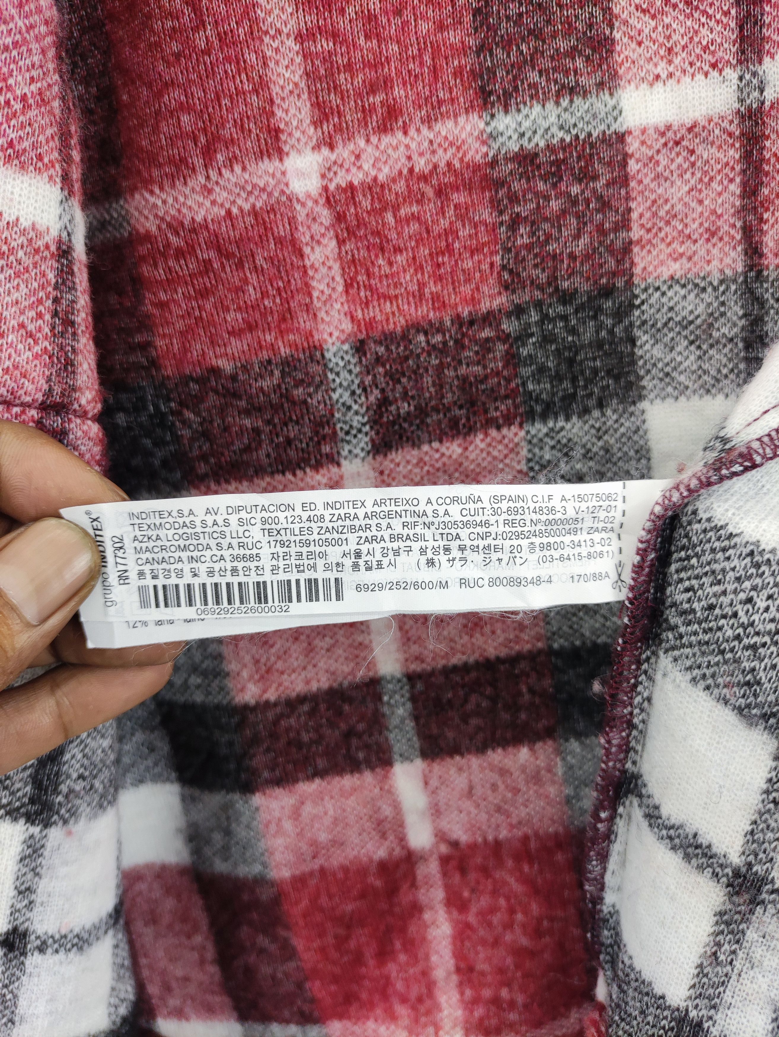 Zara Zara Fleece Snap Button Flannel Size US XXL / EU 58 / 5 - 4 Thumbnail