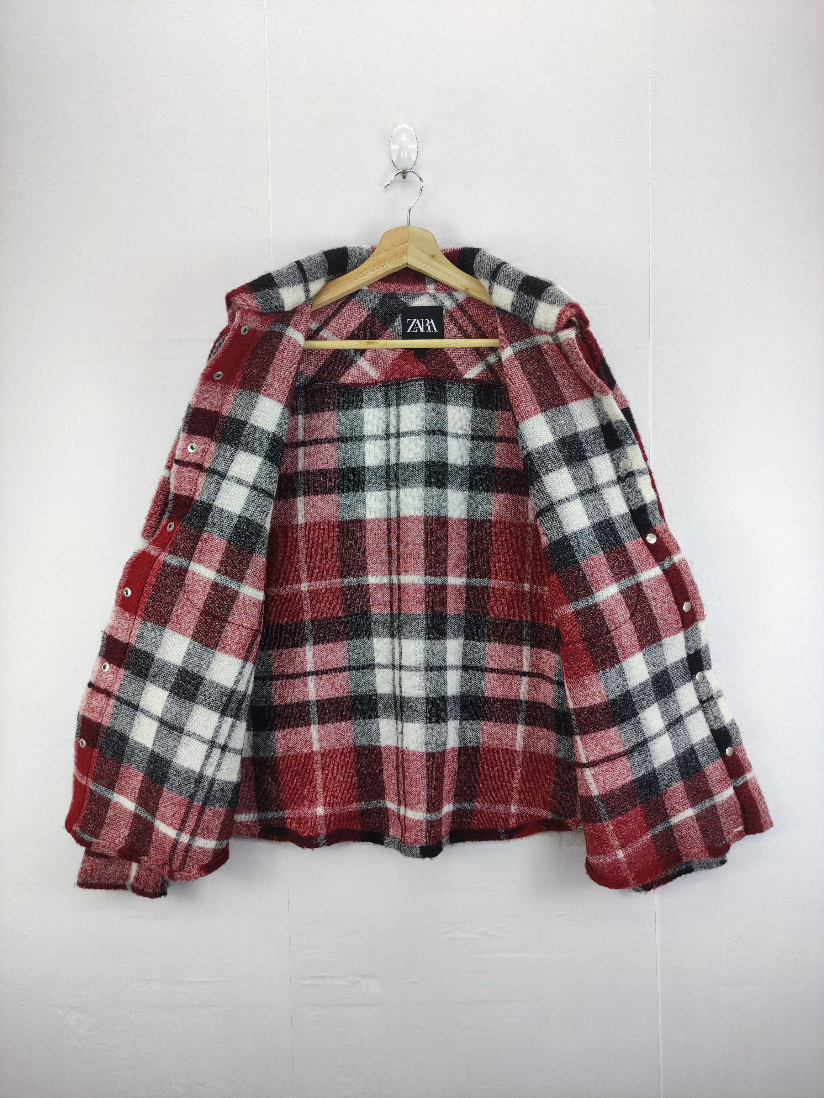 Zara Zara Fleece Snap Button Flannel Size US XXL / EU 58 / 5 - 3 Thumbnail
