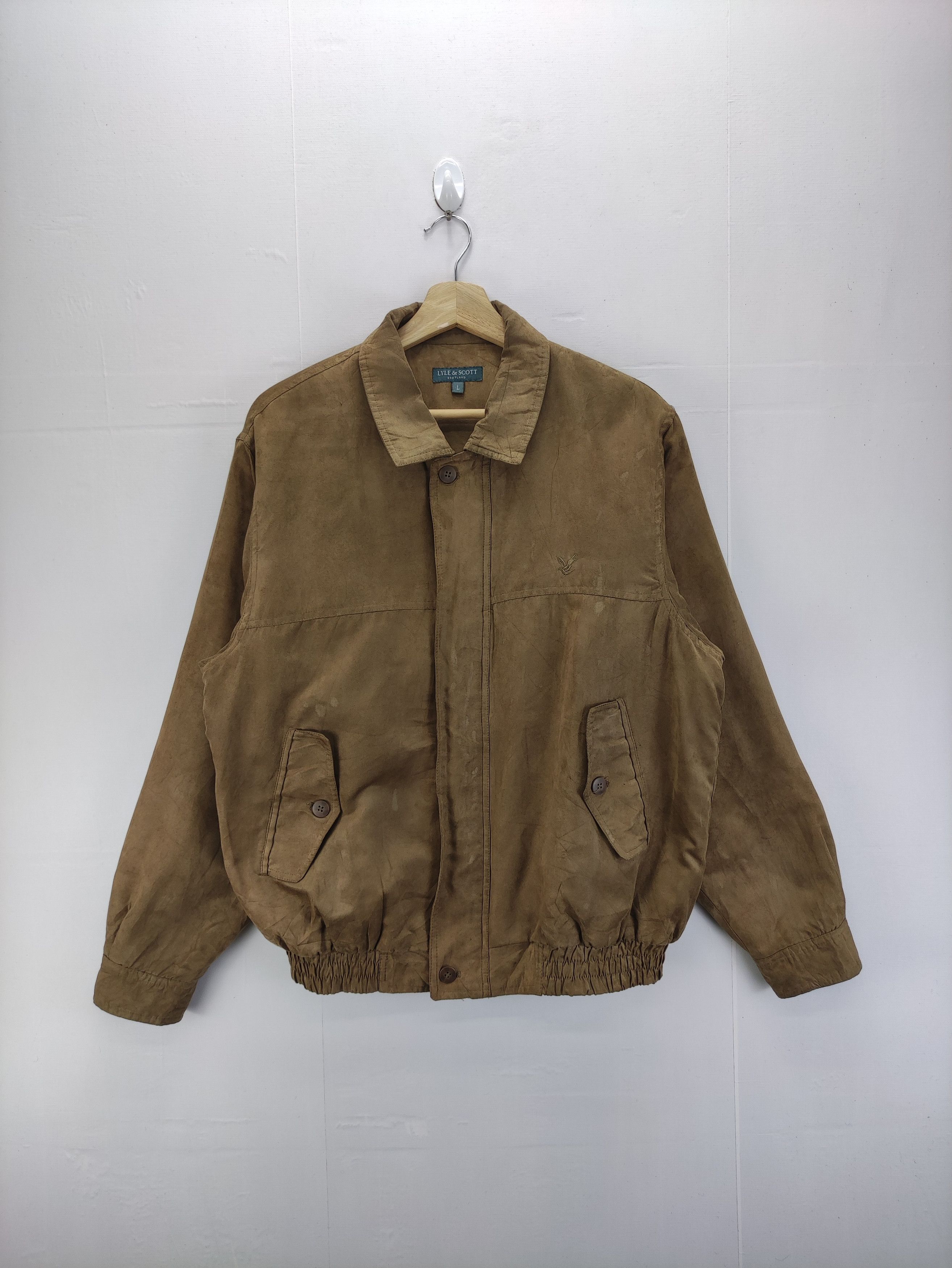 Lyle & Scott Vintage Lyle & Scott Casual Jacket Zipper Size US L / EU 52-54 / 3 - 1 Thumbnail