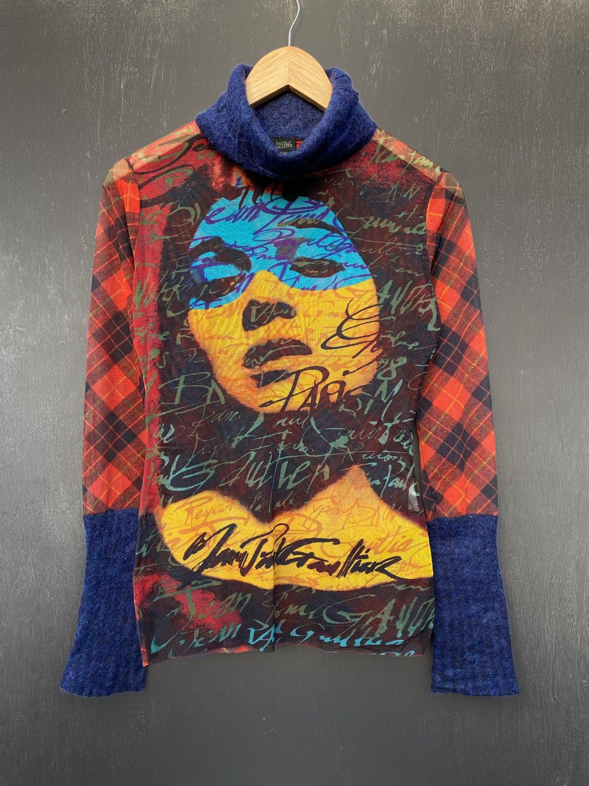 Jean Paul Gaultier Jean Paul Gaultier Vintage face mesh Rare size 40 Size S / US 4 / IT 40 - 2 Thumbnail