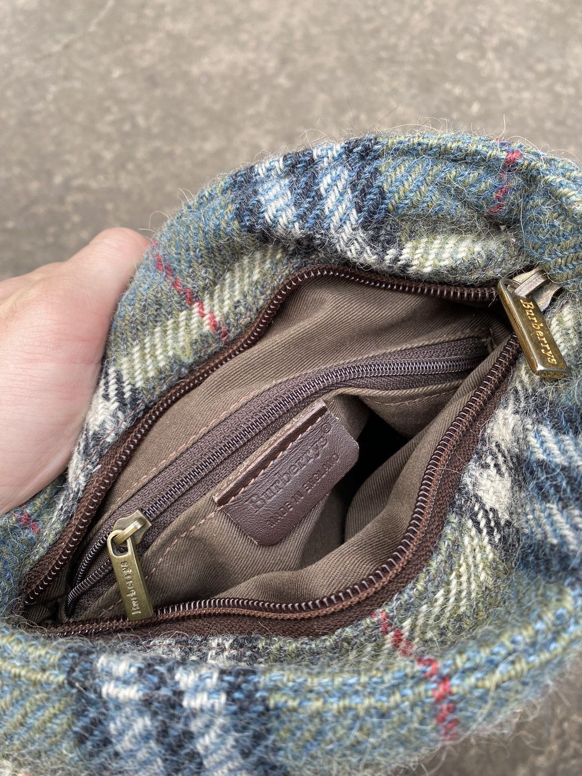 Burberry Burberrys Vintage wool nova check hand bag OS Size ONE SIZE - 11 Thumbnail