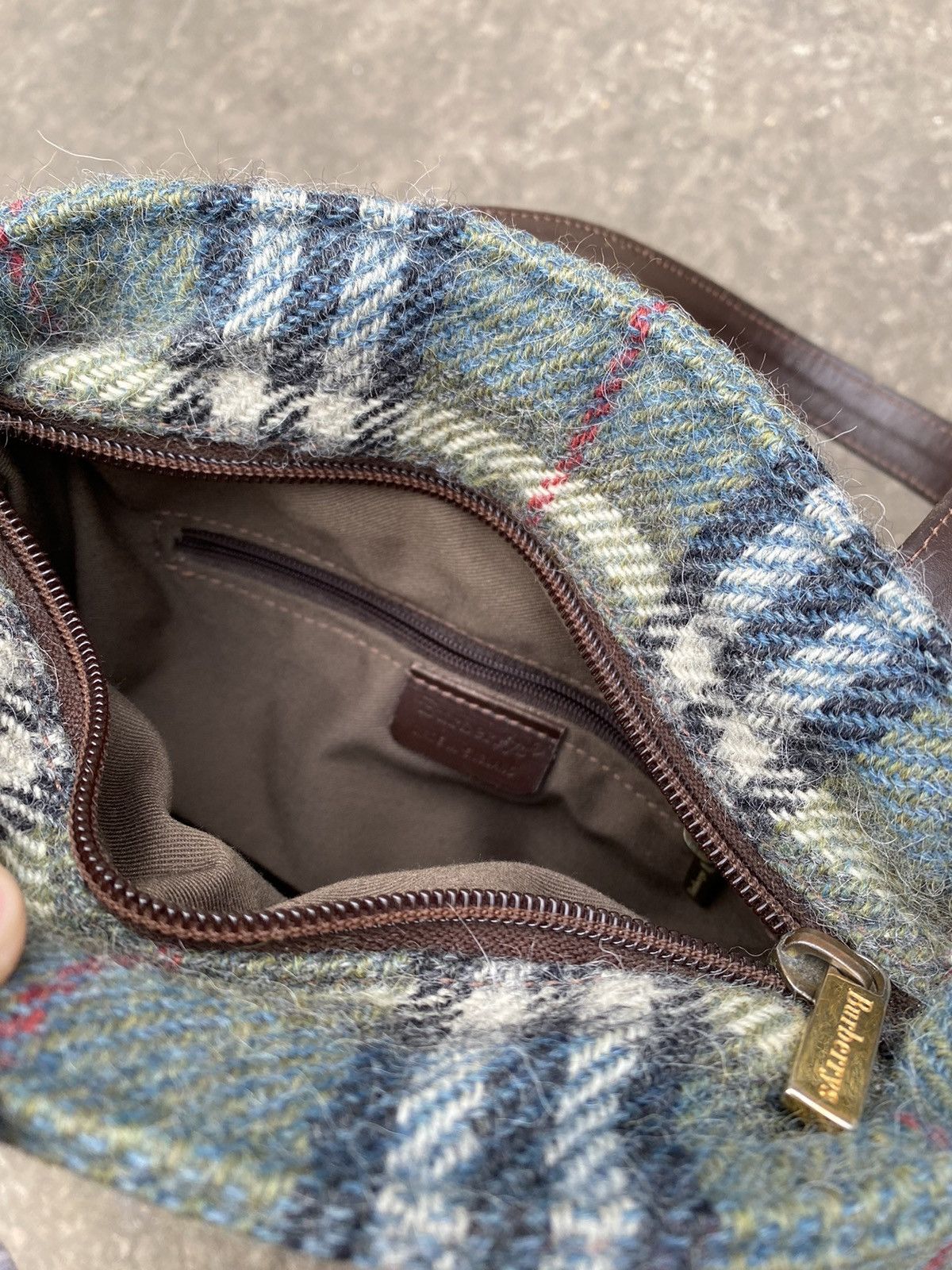 Burberry Burberrys Vintage wool nova check hand bag OS Size ONE SIZE - 10 Thumbnail