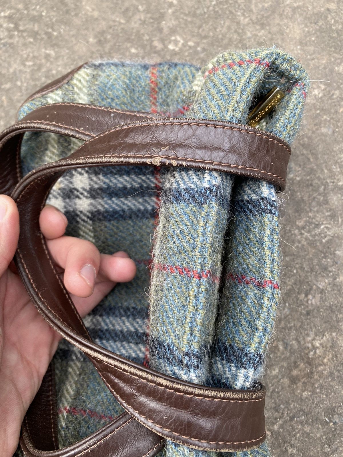 Burberry Burberrys Vintage wool nova check hand bag OS Size ONE SIZE - 4 Thumbnail