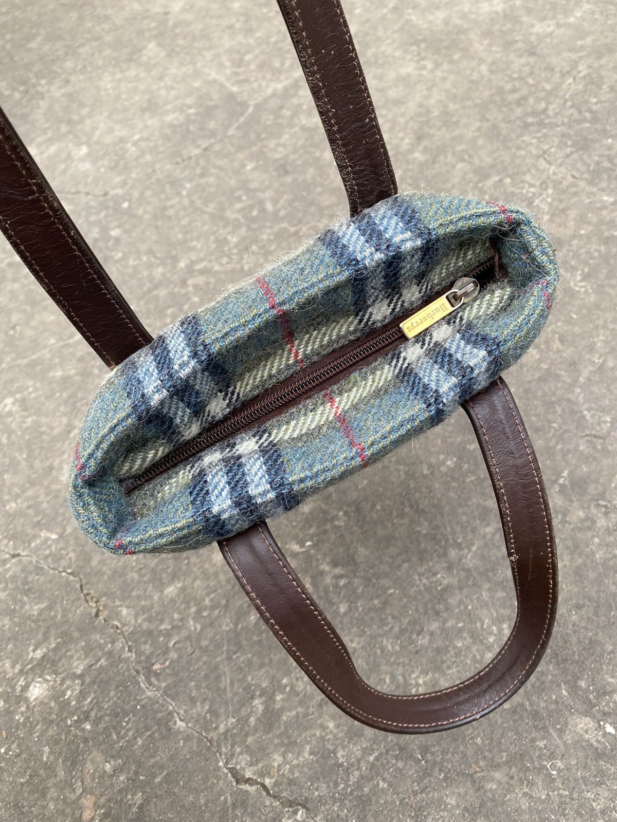 Burberry Burberrys Vintage wool nova check hand bag OS Size ONE SIZE - 9 Thumbnail