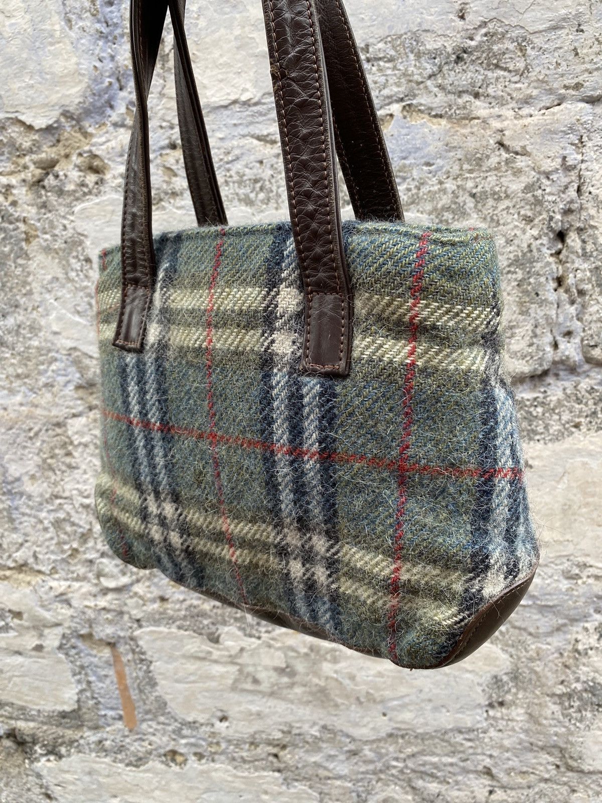 Burberry Burberrys Vintage wool nova check hand bag OS Size ONE SIZE - 13 Thumbnail