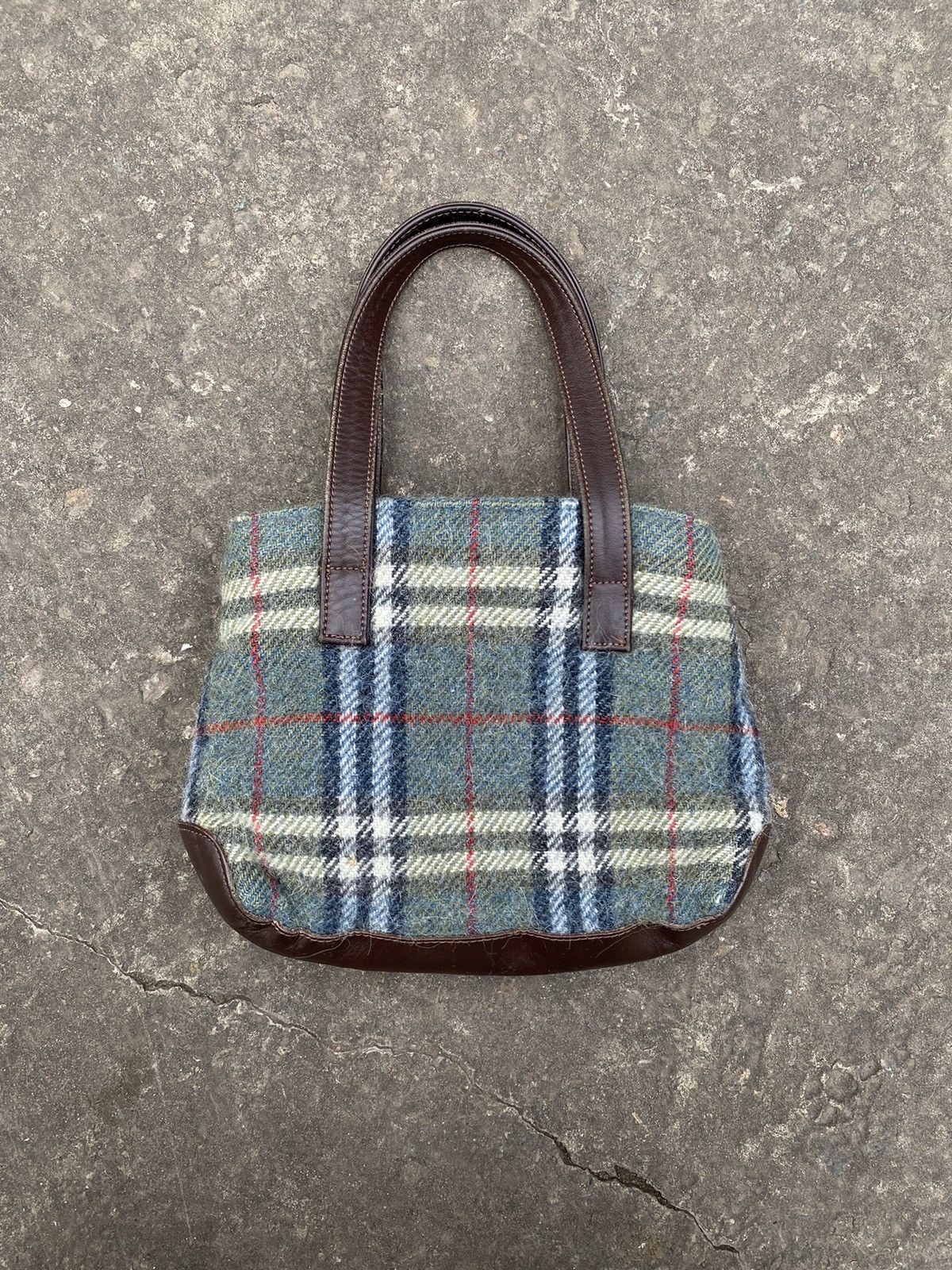 Burberry Burberrys Vintage wool nova check hand bag OS Size ONE SIZE - 2 Thumbnail