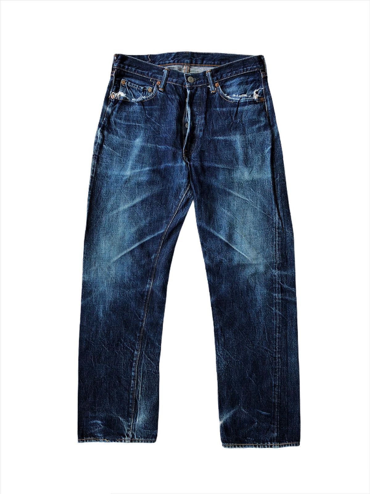 Full Count & Co. RARE🔥Full Count 🇯🇵 Samurai Faded Selvedge Denim Size US 29 - 3 Thumbnail