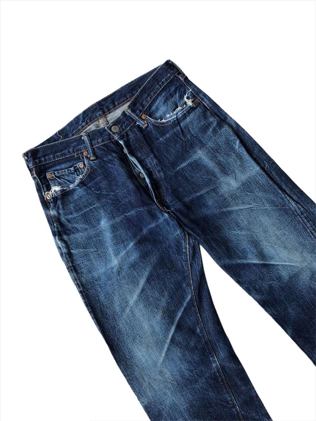 Full Count & Co. RARE🔥Full Count 🇯🇵 Samurai Faded Selvedge Denim Size US 29 - 4 Thumbnail