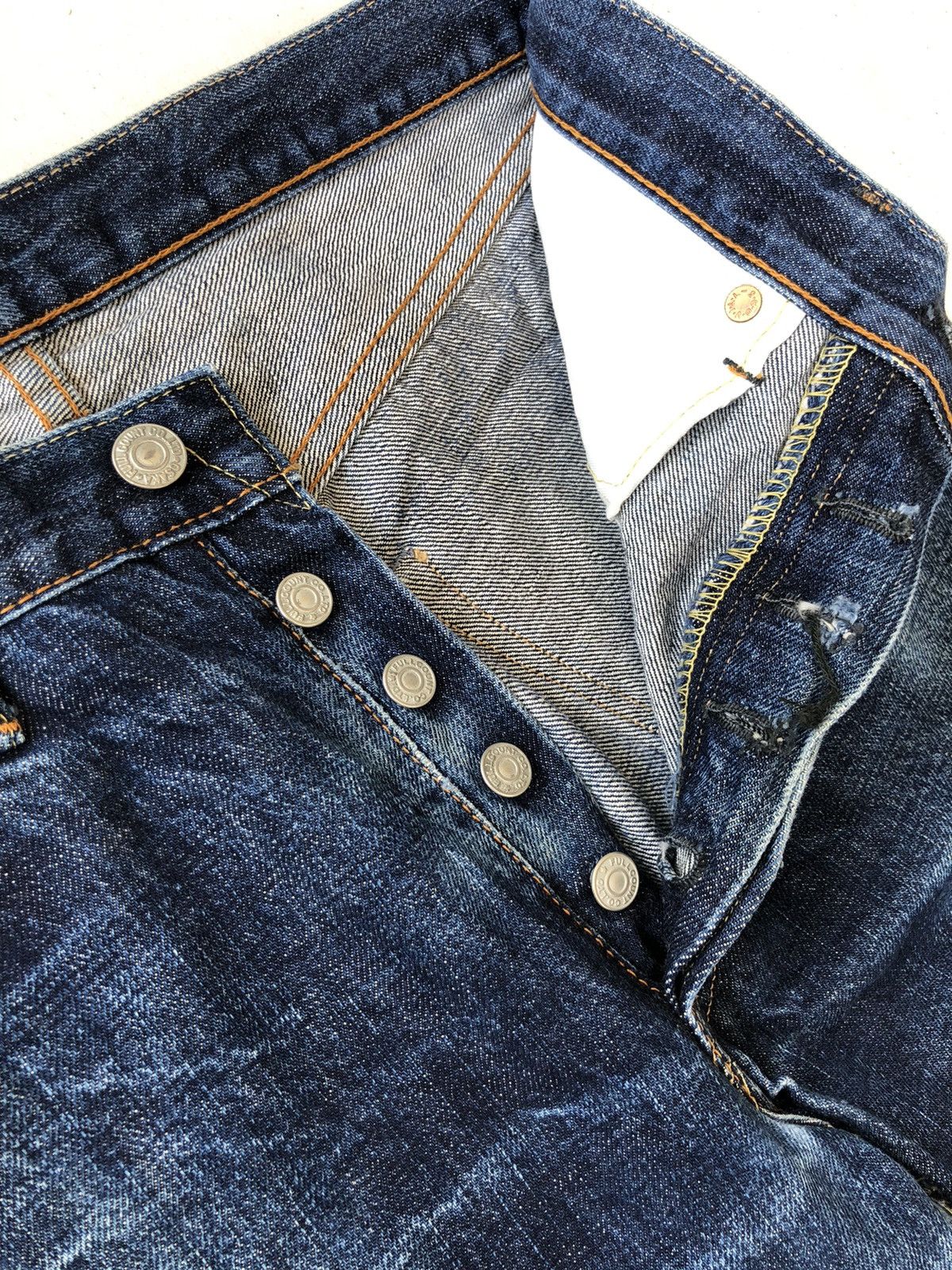 Full Count & Co. RARE🔥Full Count 🇯🇵 Samurai Faded Selvedge Denim Size US 29 - 8 Thumbnail