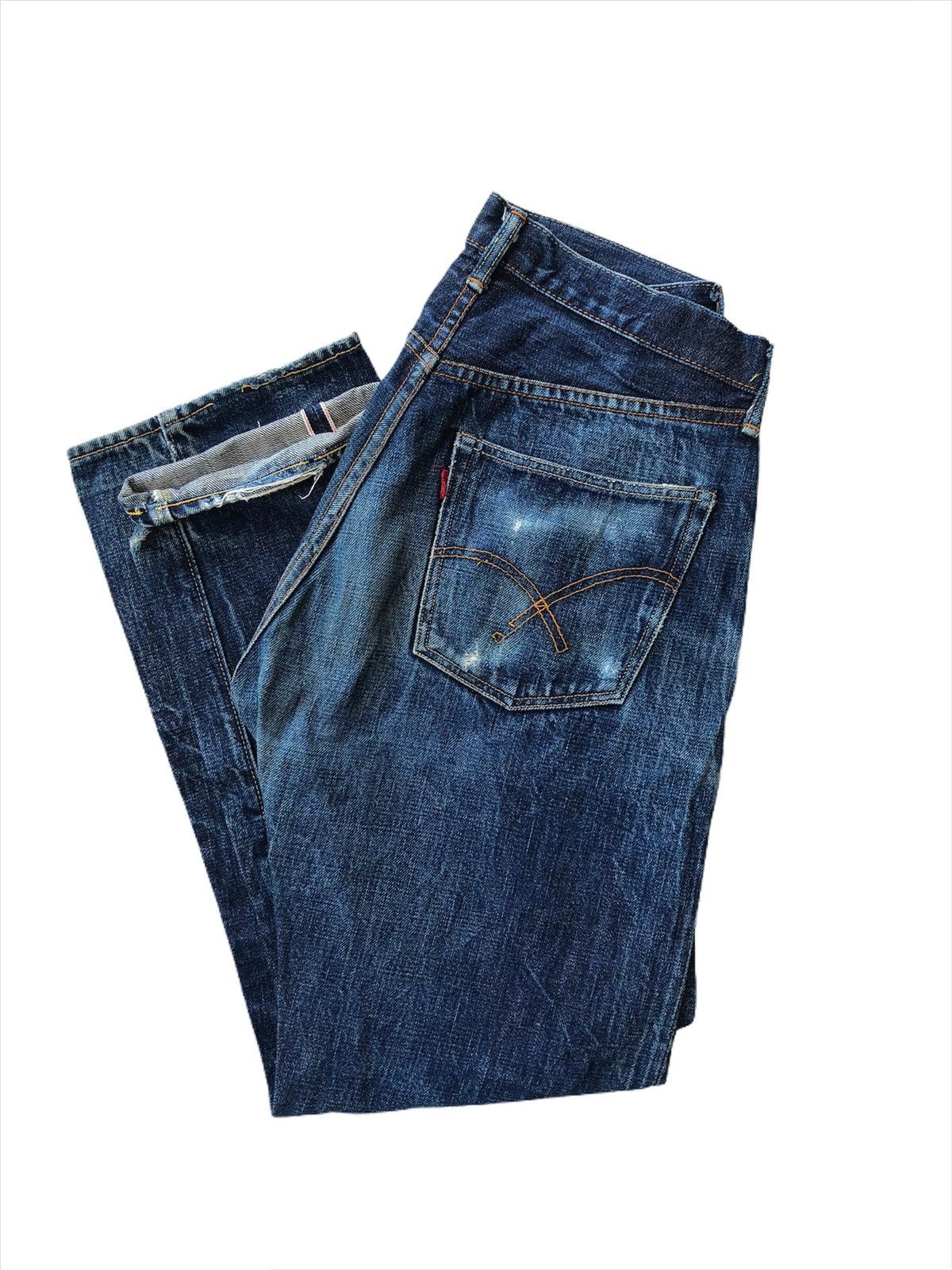 Full Count & Co. RARE🔥Full Count 🇯🇵 Samurai Faded Selvedge Denim Size US 29 - 2 Thumbnail