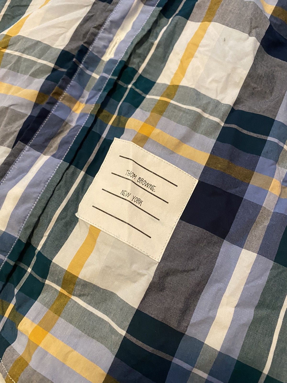 Thom Browne Thom Browne Plaid Shirt Sz. 3 Size US L / EU 52-54 / 3 - 2 Thumbnail