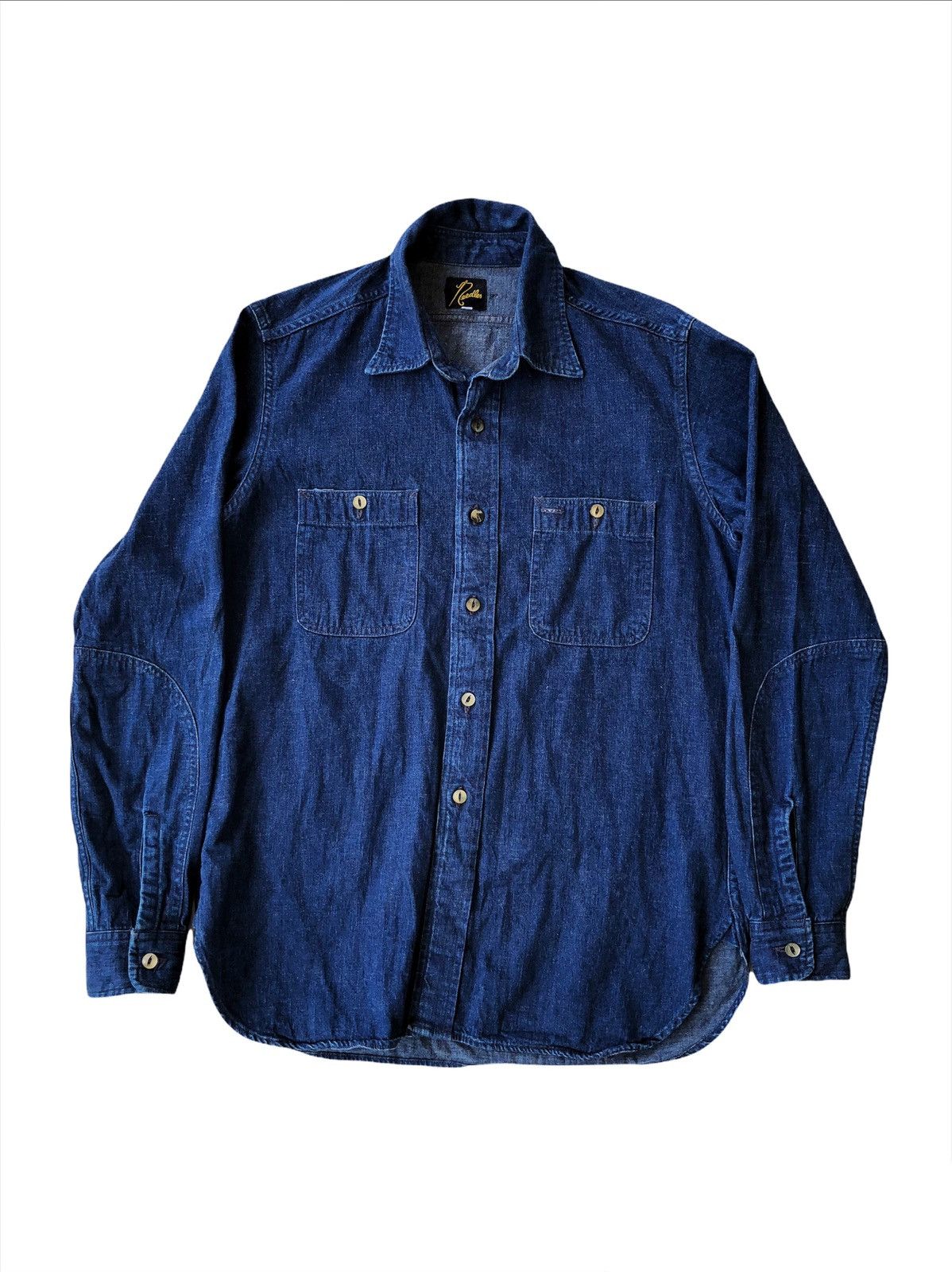 Needles GRAIL🔥FW19 Needles 🪡 13OZ Denim 2 Pocket Chambray Shirt Size US M / EU 48-50 / 2 - 2 Thumbnail