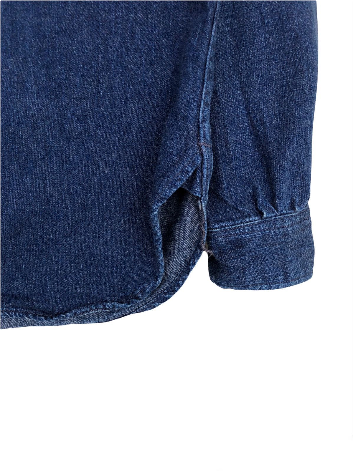 Needles GRAIL🔥FW19 Needles 🪡 13OZ Denim 2 Pocket Chambray Shirt Size US M / EU 48-50 / 2 - 6 Thumbnail
