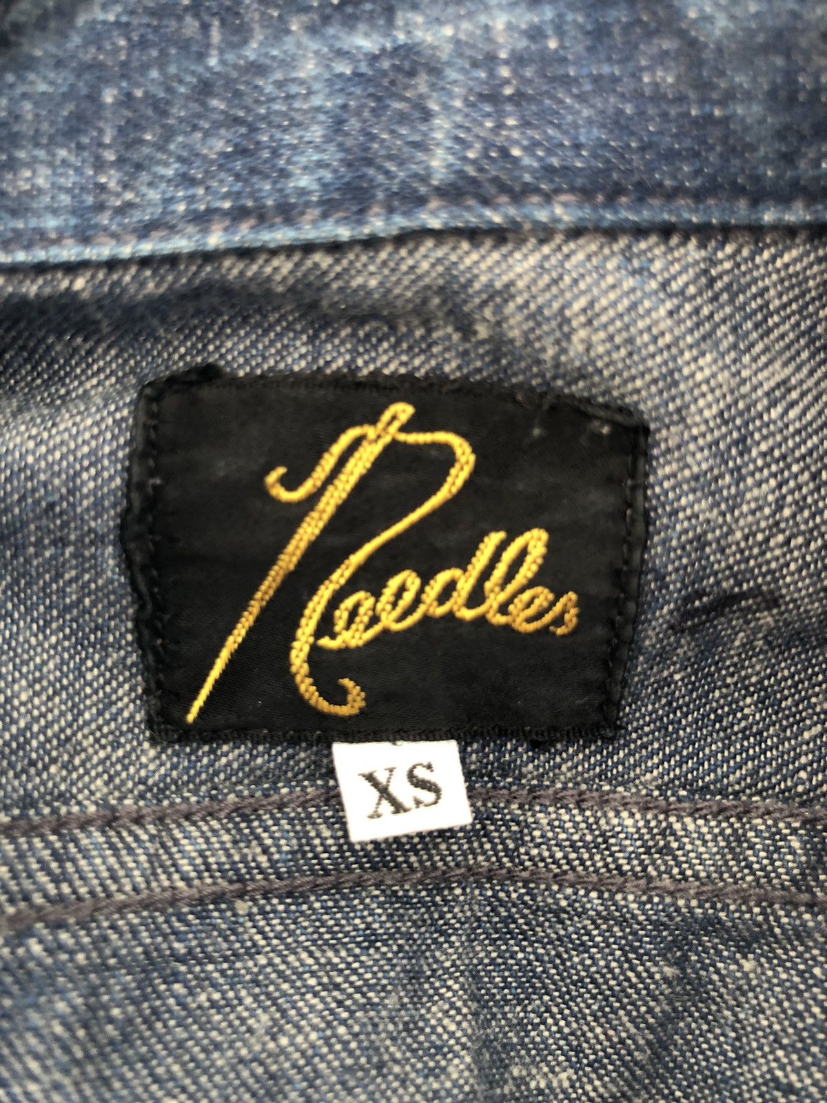 Needles GRAIL🔥FW19 Needles 🪡 13OZ Denim 2 Pocket Chambray Shirt Size US M / EU 48-50 / 2 - 8 Thumbnail