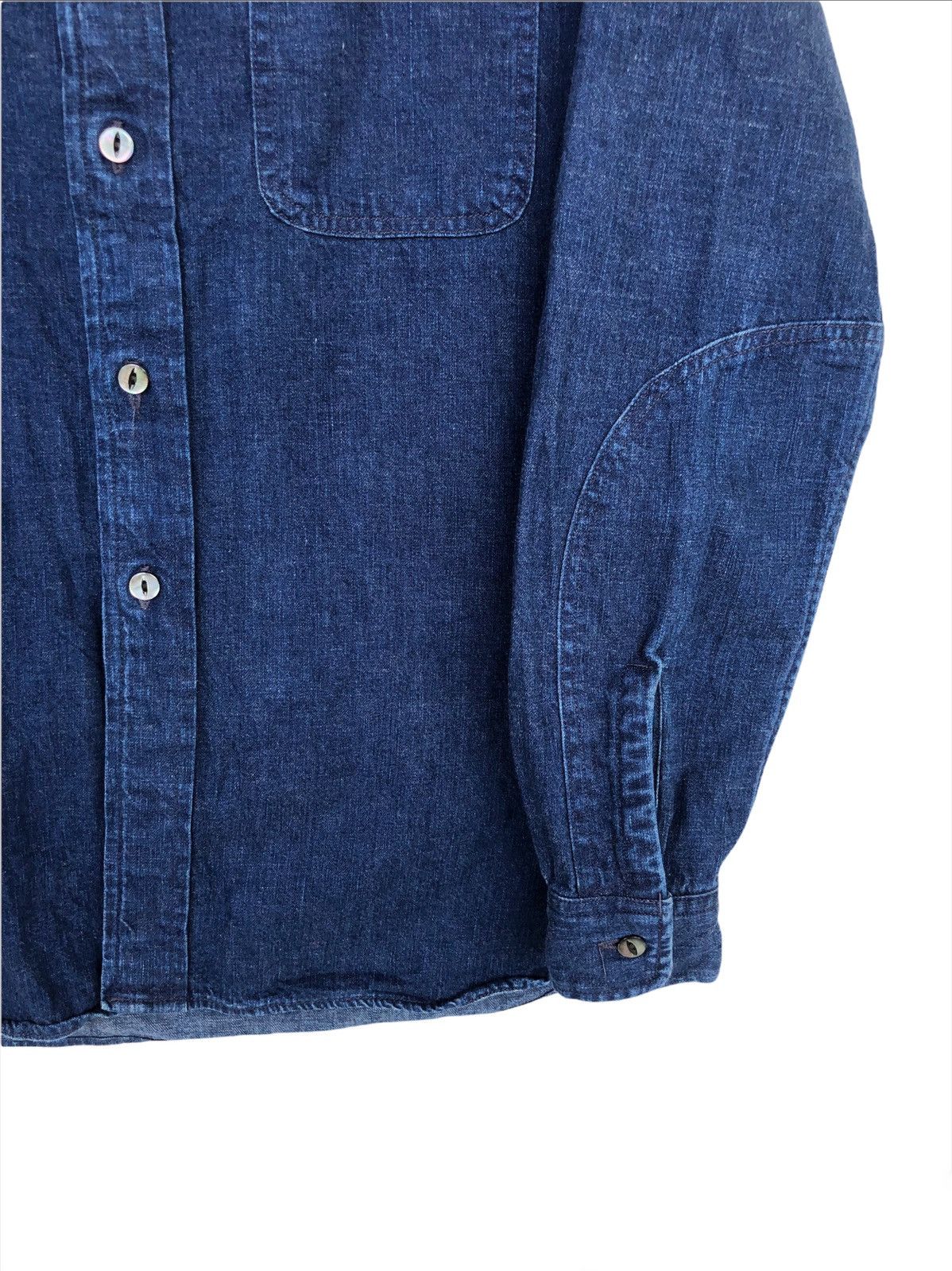 Needles GRAIL🔥FW19 Needles 🪡 13OZ Denim 2 Pocket Chambray Shirt Size US M / EU 48-50 / 2 - 5 Thumbnail