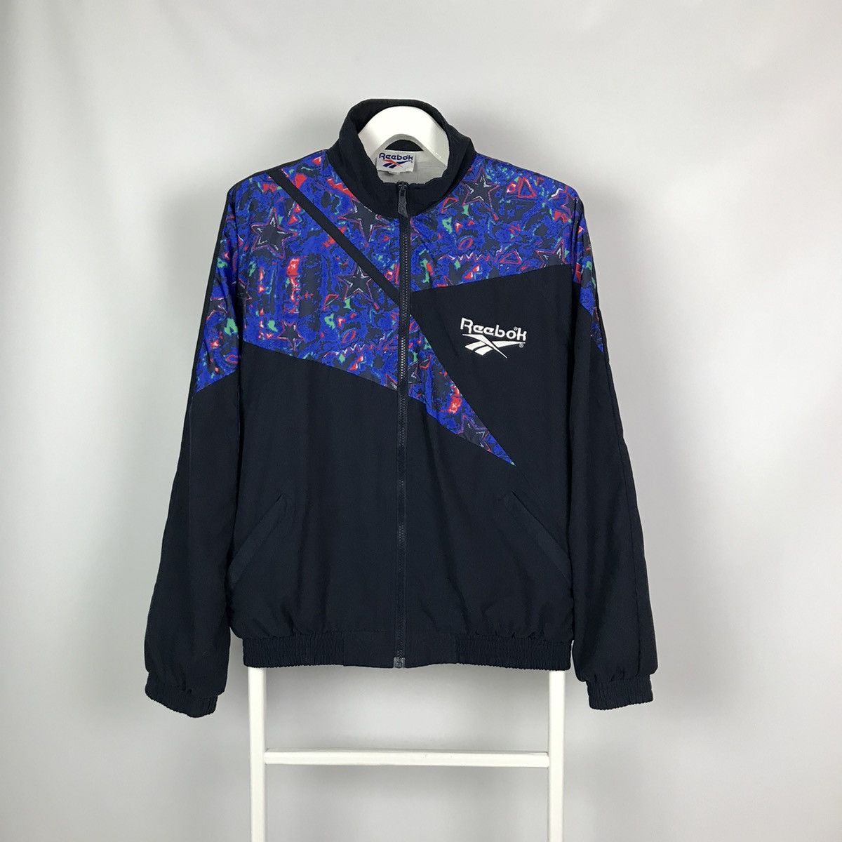 Vintage 90’s Reebok Big Logo deals Windbreaker Jacket size M