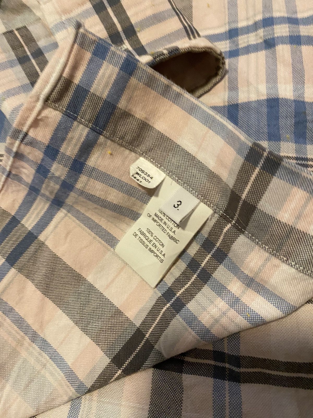 Thom Browne Thom Browne Plaid Flannel Shirt Sz. 3 Size US L / EU 52-54 / 3 - 4 Thumbnail