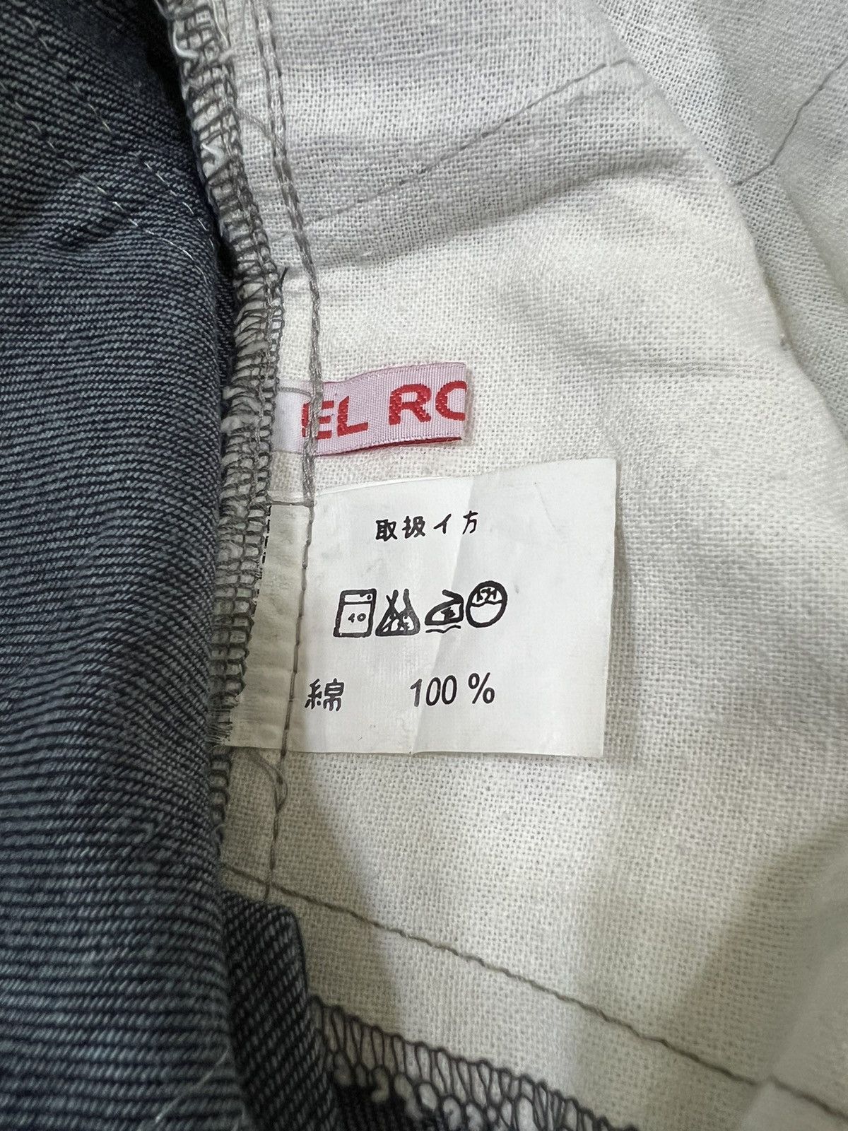SHAREEF RARE🔥90s El Rodeo Kapital Alphabet Overprinted Skinny Denim Size US 30 / EU 46 - 7 Thumbnail