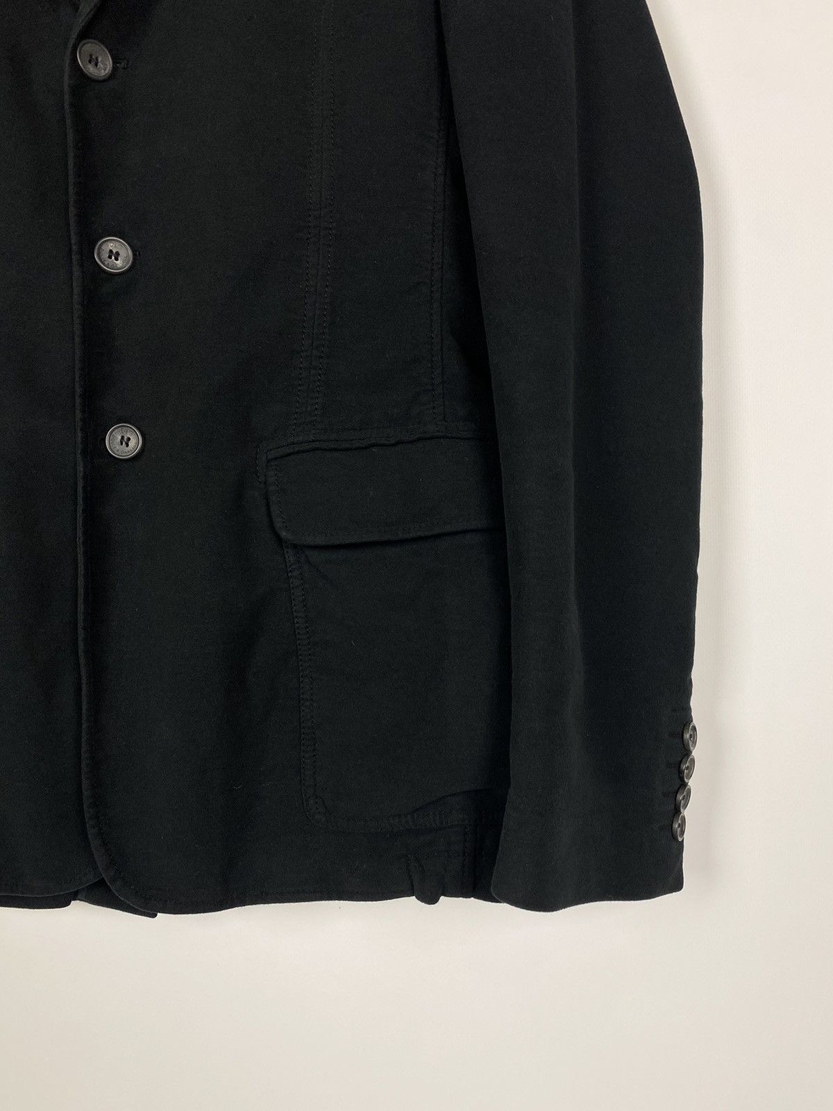 Dolce & Gabbana Dolce&Gabbana Cotton Black Blazer Size 50R - 4 Thumbnail