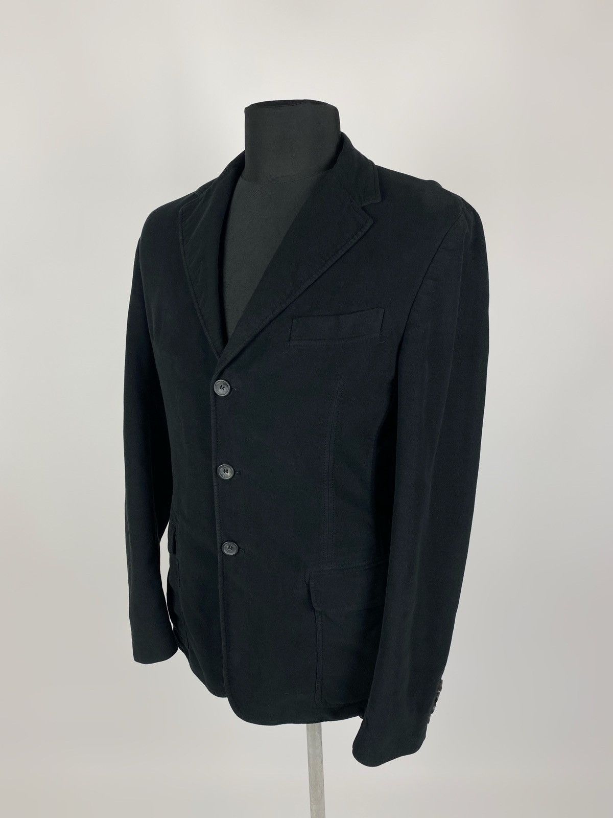 Dolce & Gabbana Dolce&Gabbana Cotton Black Blazer Size 50R - 12 Thumbnail