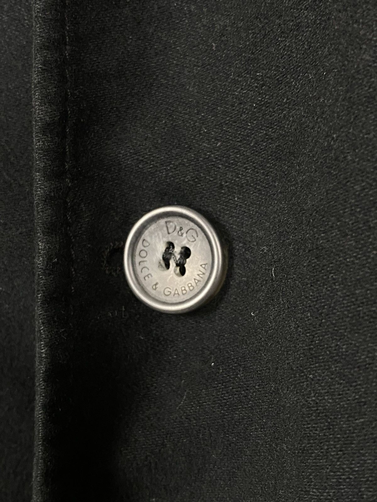 Dolce & Gabbana Dolce&Gabbana Cotton Black Blazer Size 50R - 6 Thumbnail