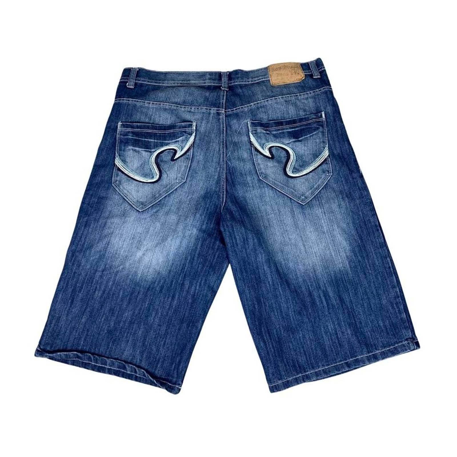 Vintage SouthPole embroidered jean shorts