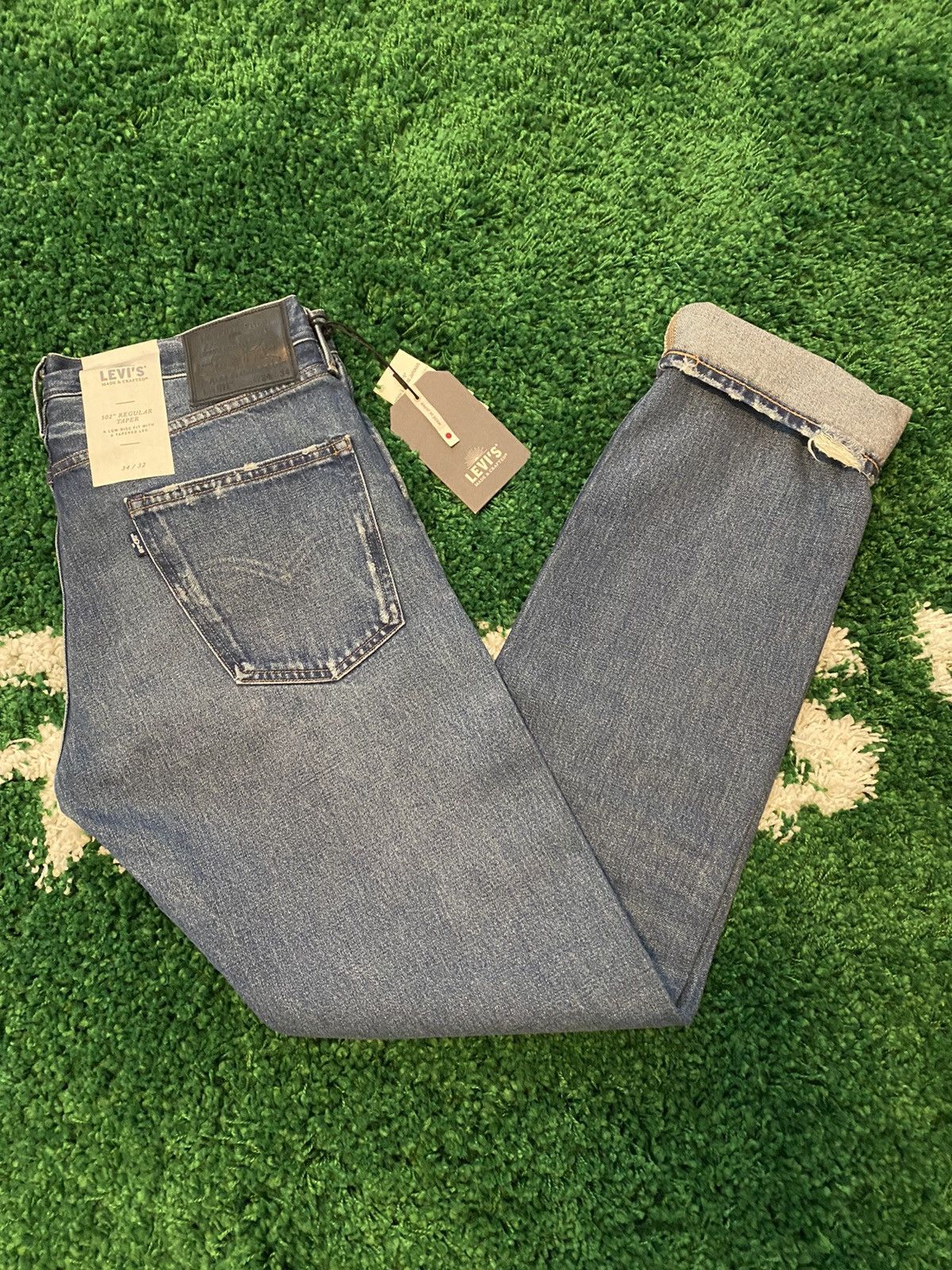 image of Japan Made Levi’S 511 Distressed Jeans 34 X 34 in Blue, Men's