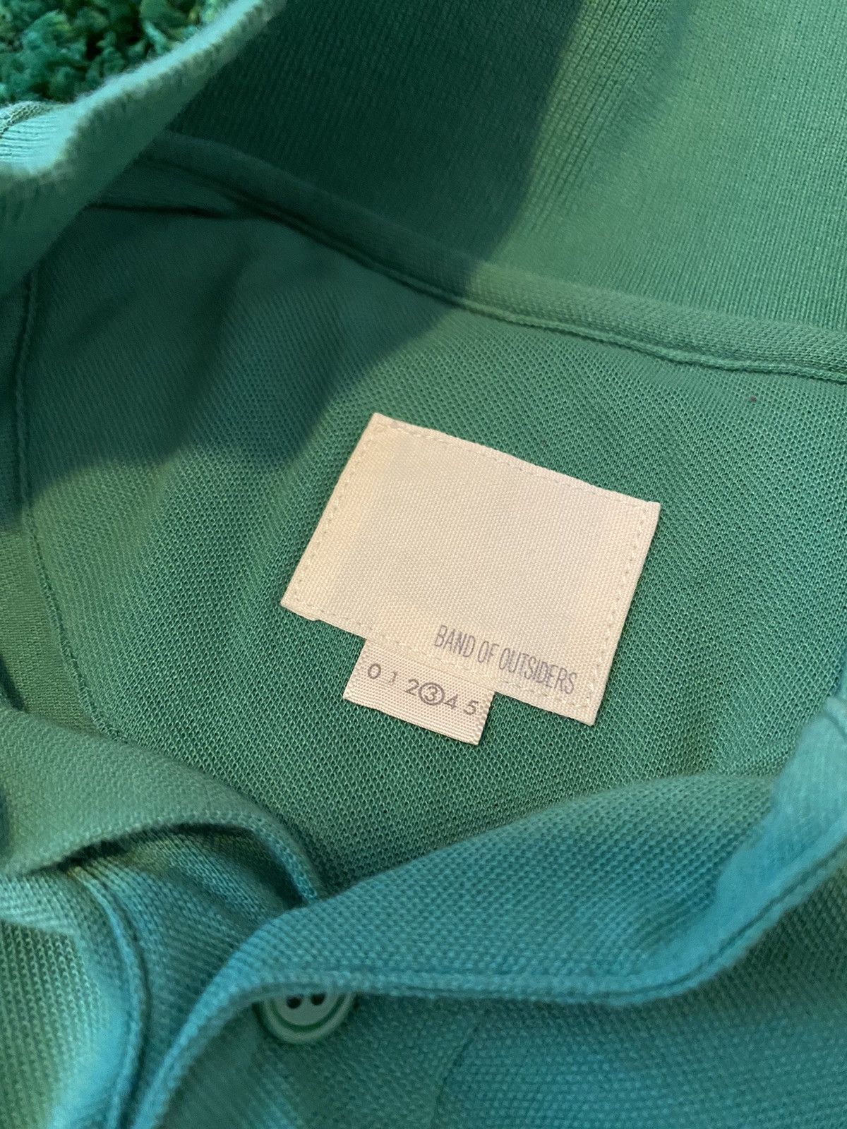 Band Of Outsiders Mushroom Logo Polo Shirt Green Size US L / EU 52-54 / 3 - 3 Thumbnail