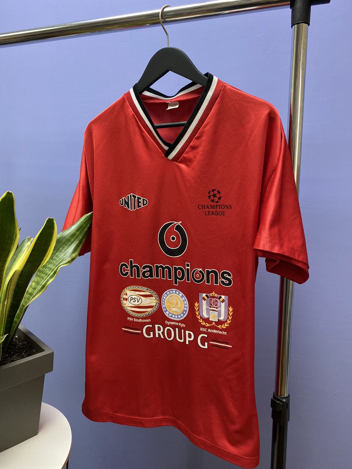 UEFA Manchester United 2000 Champions League Group G Jersey Size US XL / EU 56 / 4 - 3 Thumbnail