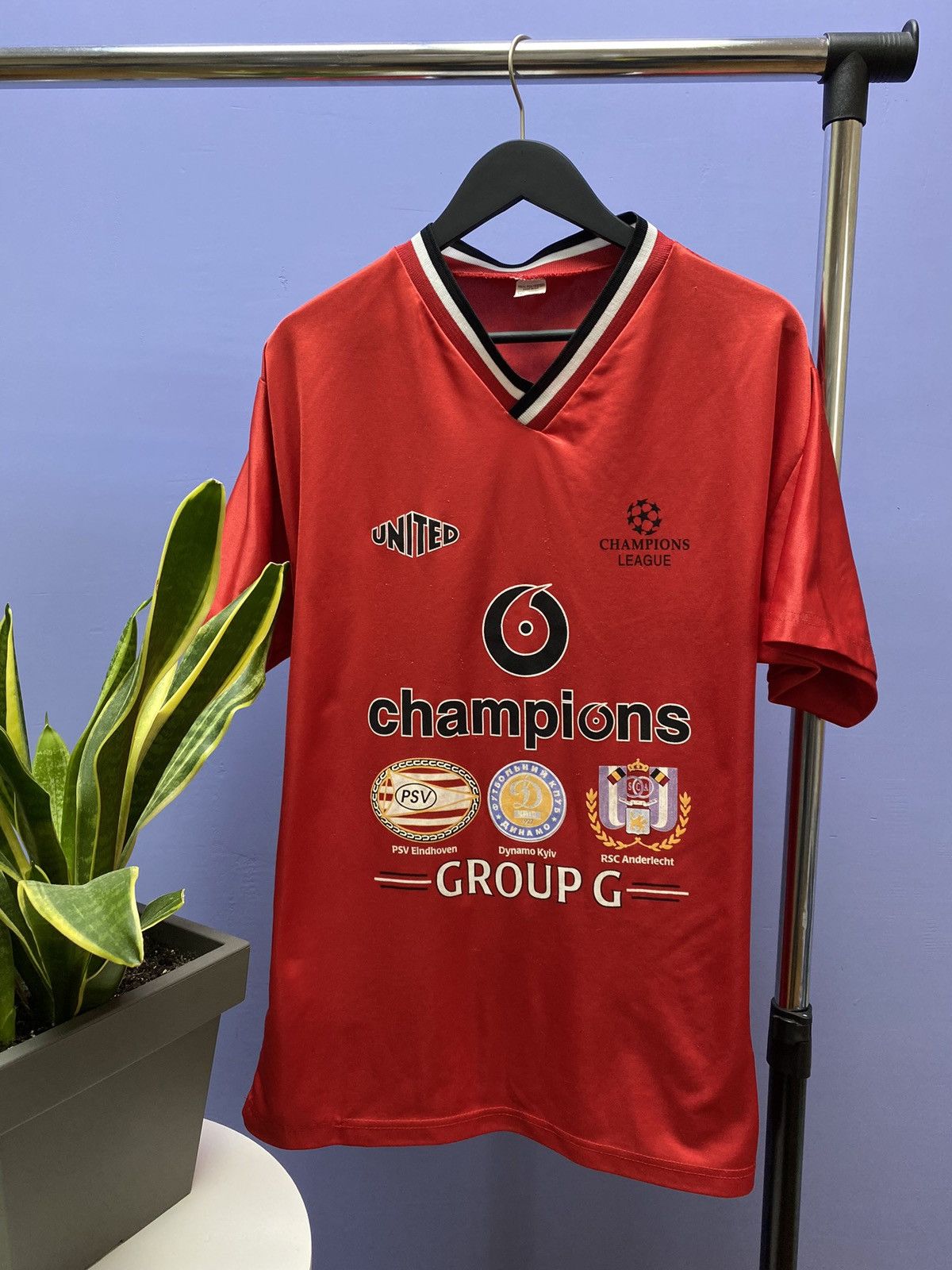 UEFA Manchester United 2000 Champions League Group G Jersey Size US XL / EU 56 / 4 - 2 Thumbnail