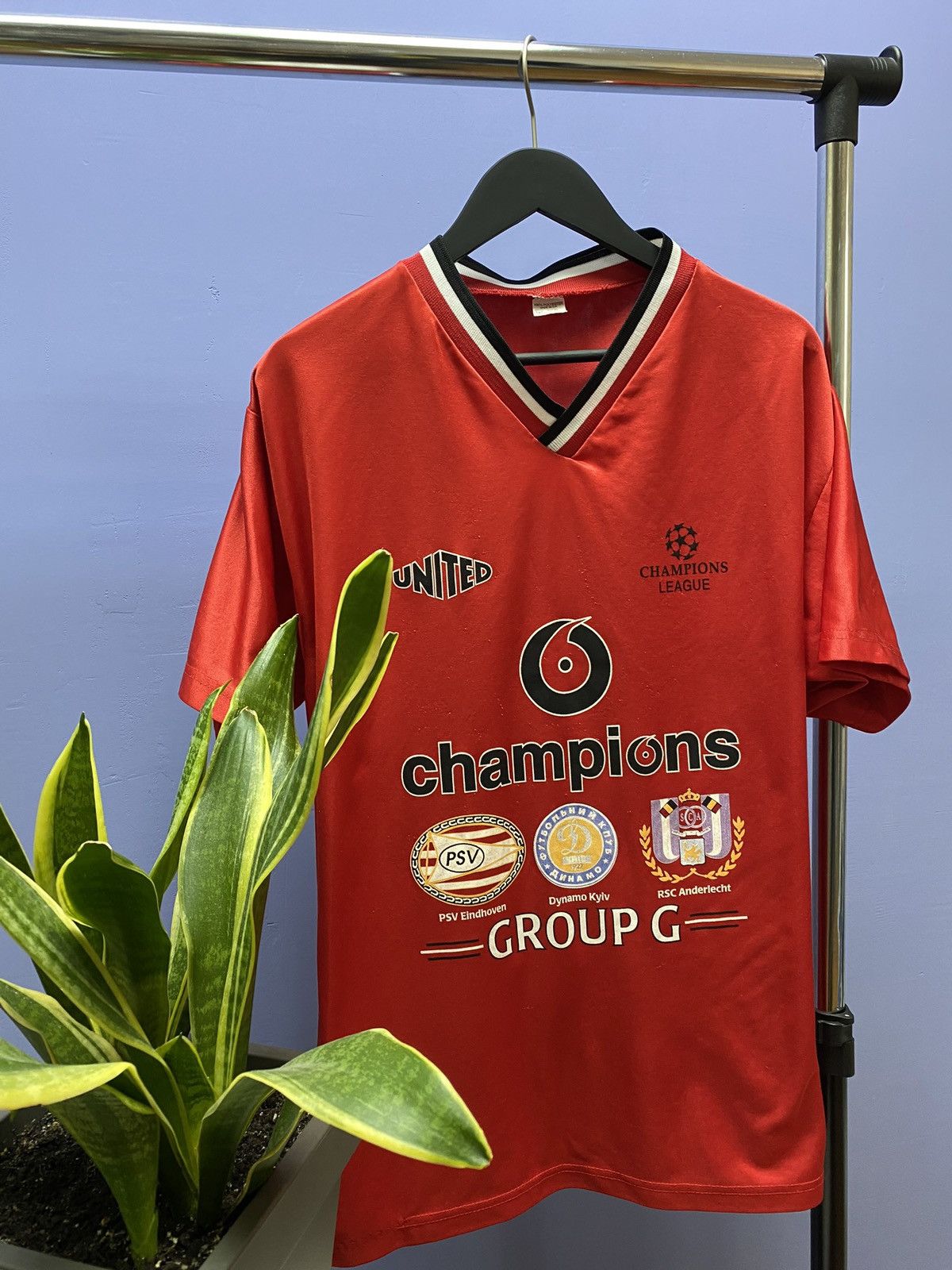 UEFA Manchester United 2000 Champions League Group G Jersey Size US XL / EU 56 / 4 - 4 Thumbnail