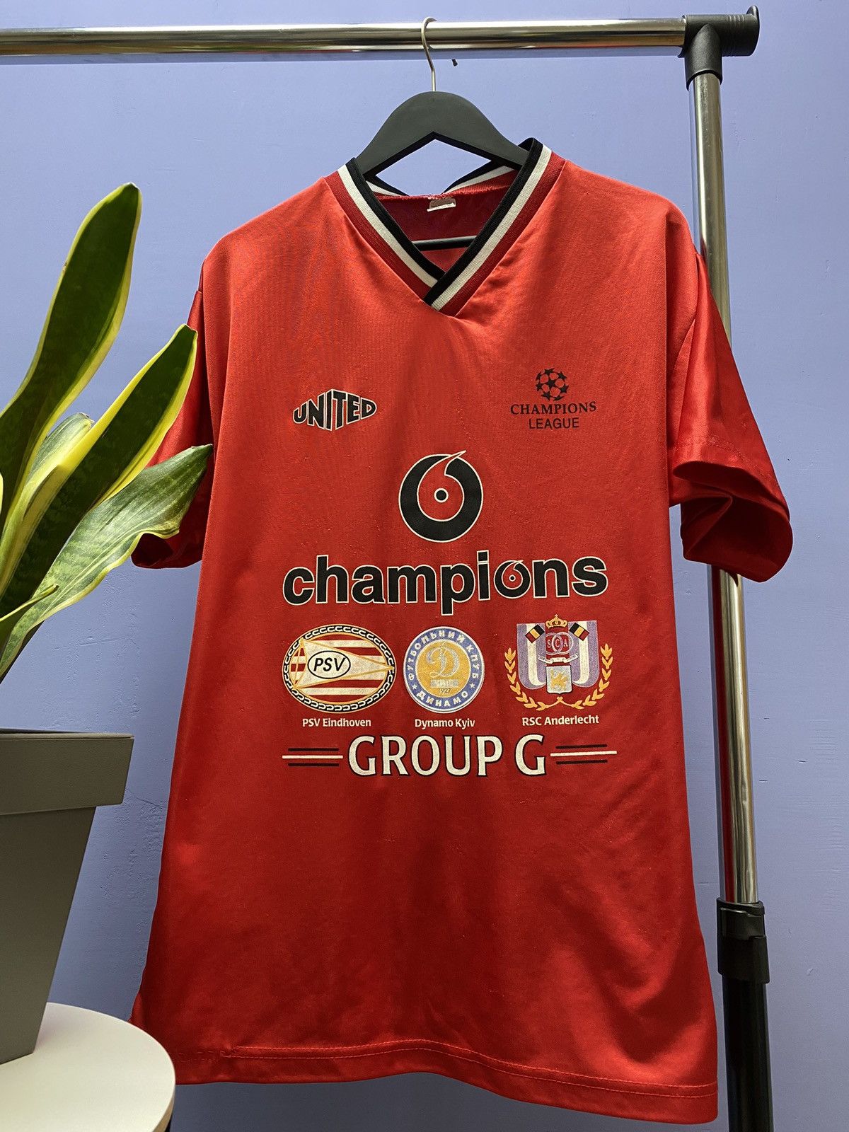 UEFA Manchester United 2000 Champions League Group G Jersey Size US XL / EU 56 / 4 - 5 Thumbnail