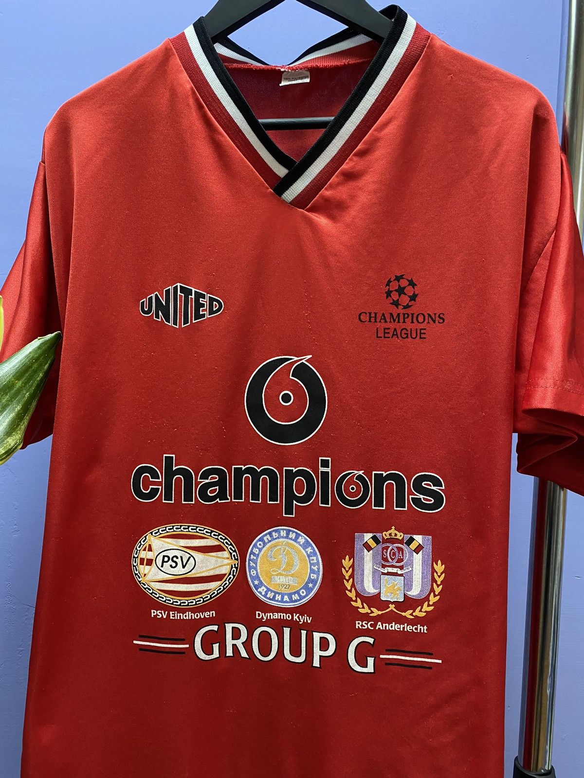 UEFA Manchester United 2000 Champions League Group G Jersey Size US XL / EU 56 / 4 - 1 Thumbnail