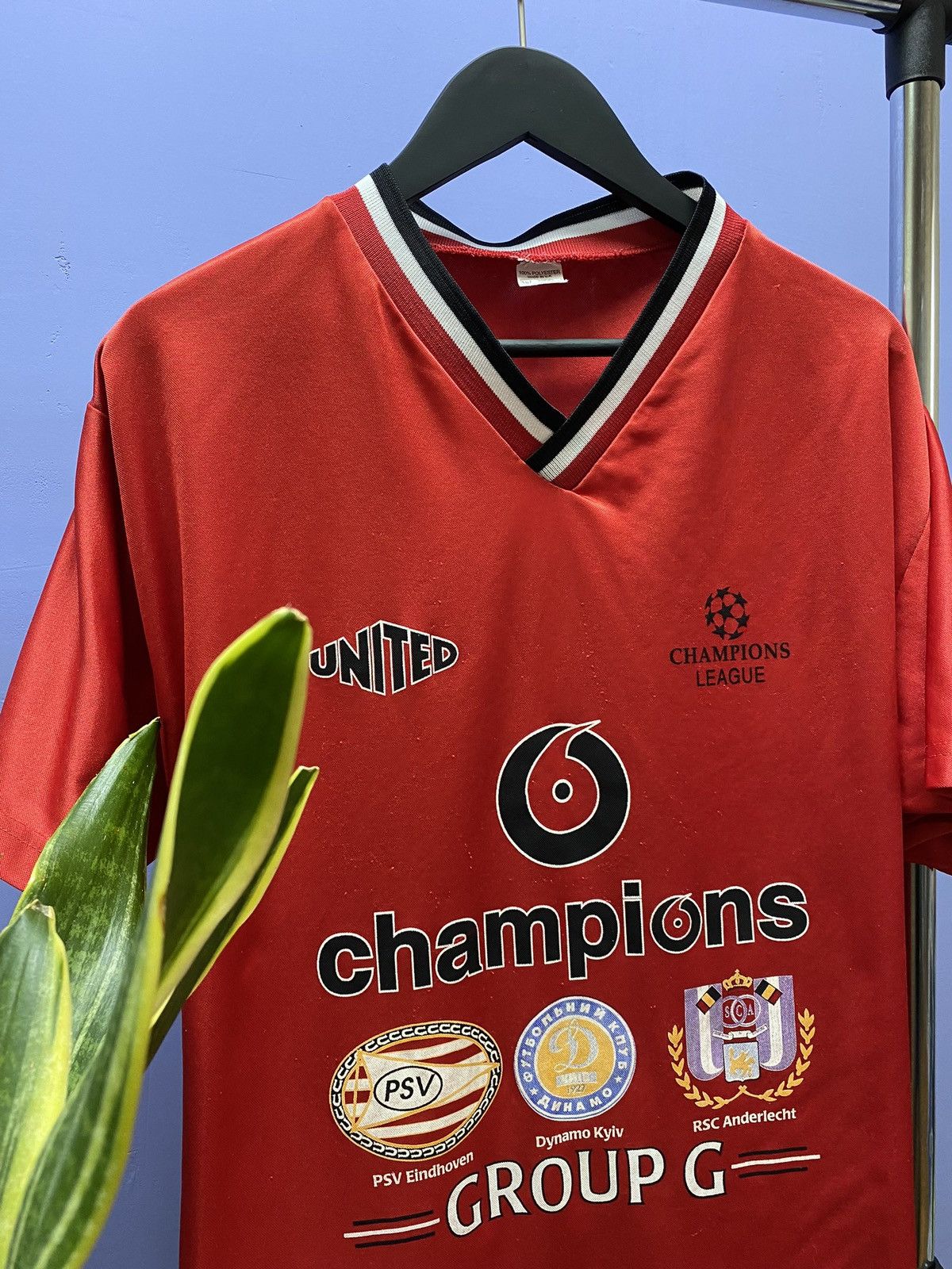 UEFA Manchester United 2000 Champions League Group G Jersey Size US XL / EU 56 / 4 - 8 Thumbnail